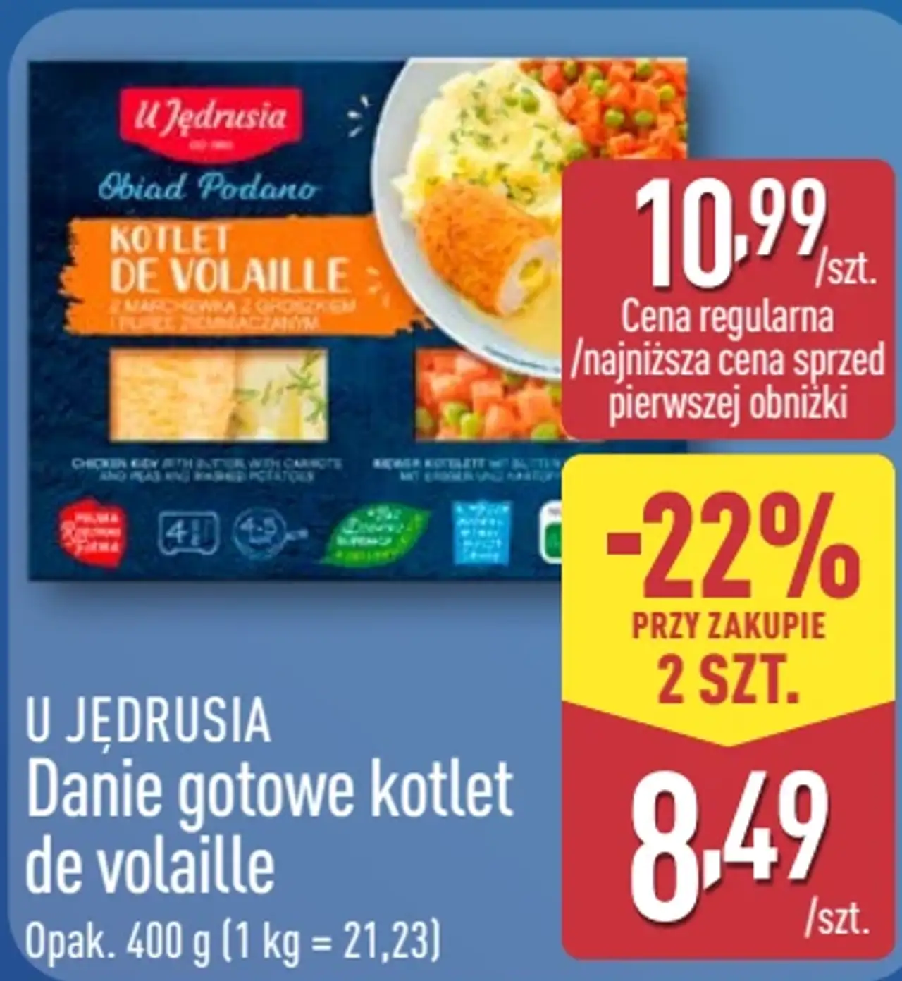 U Jędrusia Danie gotowe kotlet de volaille