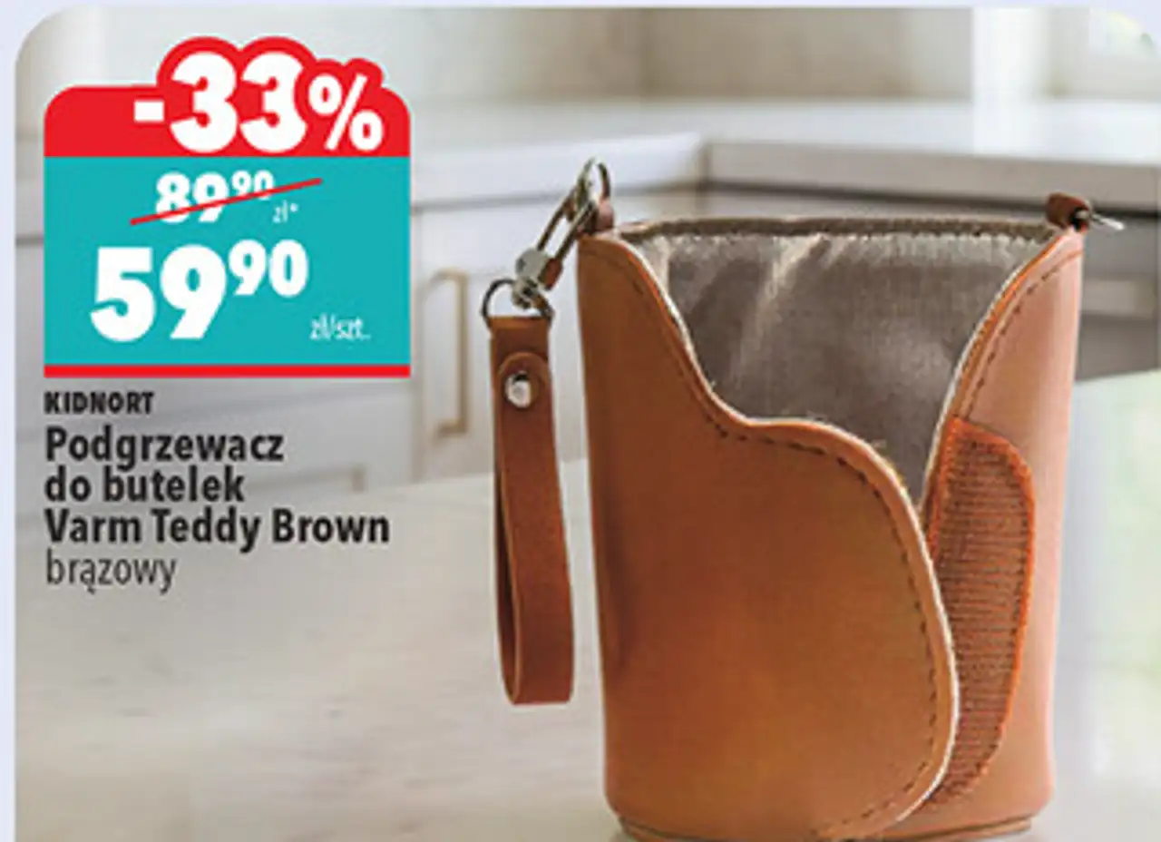 Kidnort Podgrzewacz do butelek Varm Teddy Brown