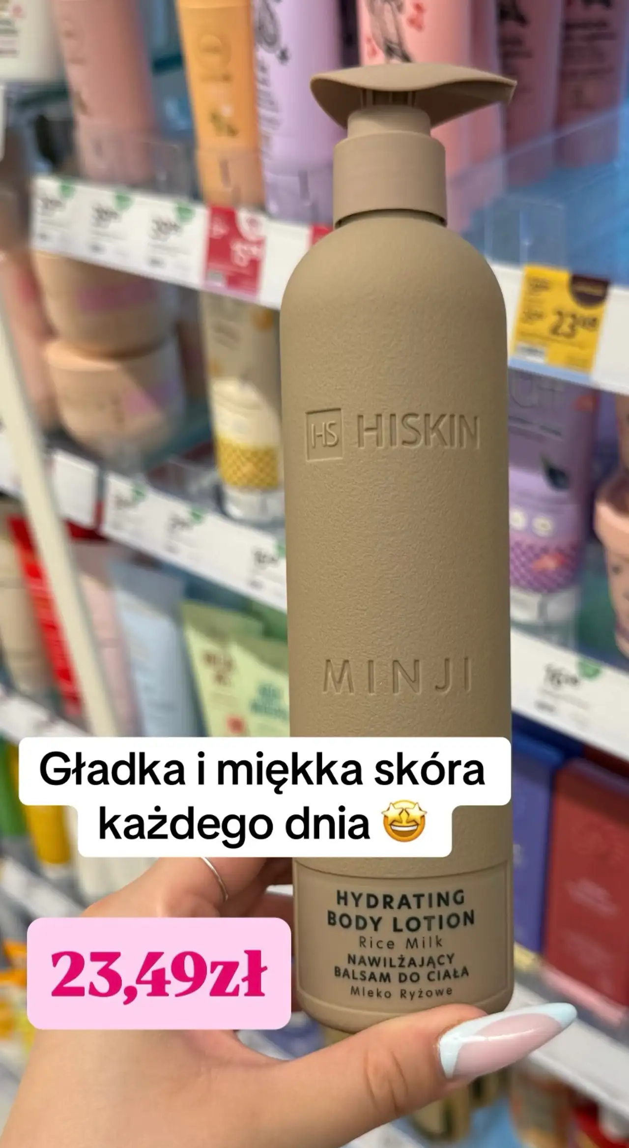 Hiskin Minji Nawilżający balsam do ciała Mleko Ryżowe