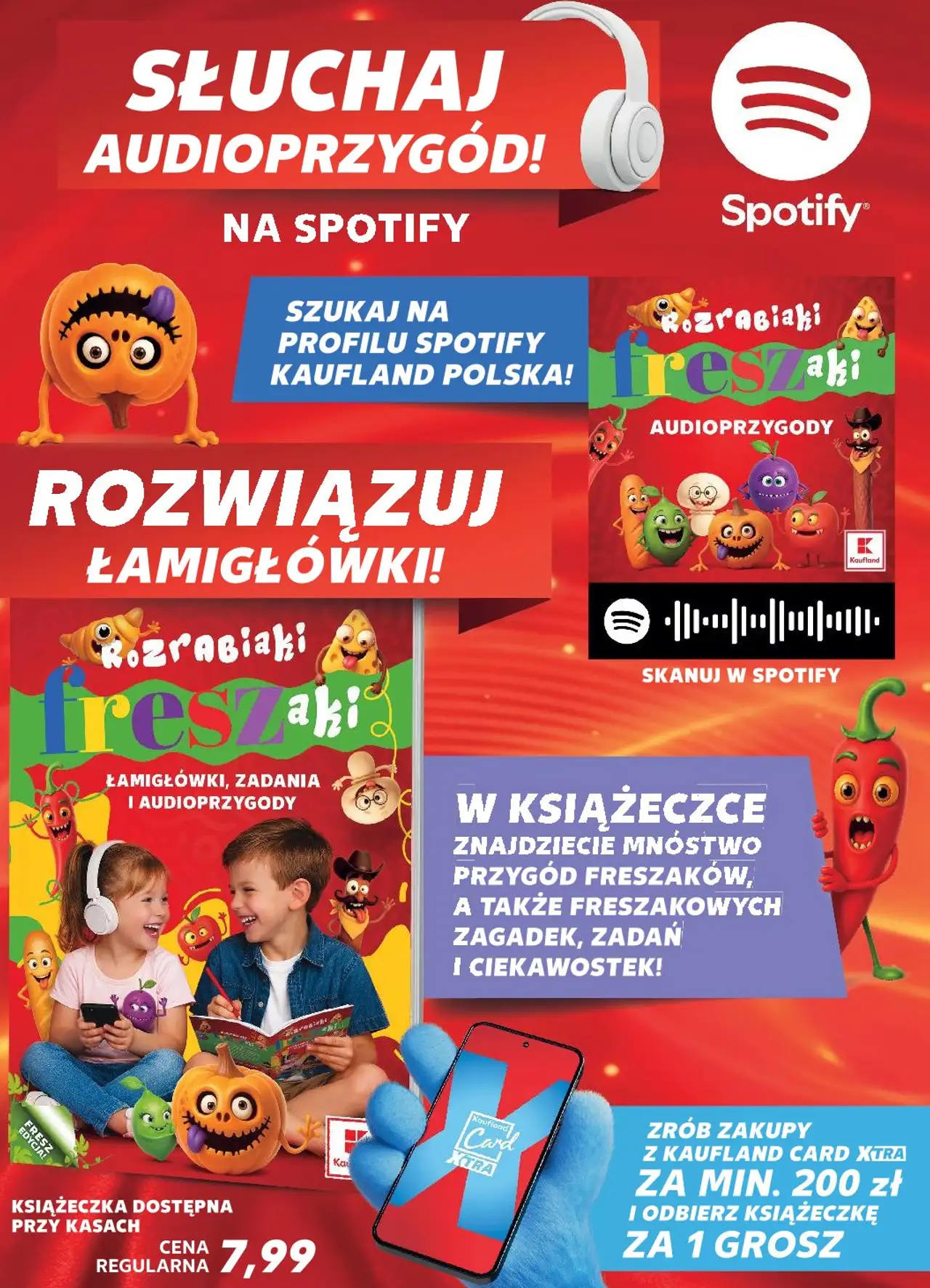 Książeczka Rozrabiaki Freszaki Łamigłówki, zadania i audioprzygody