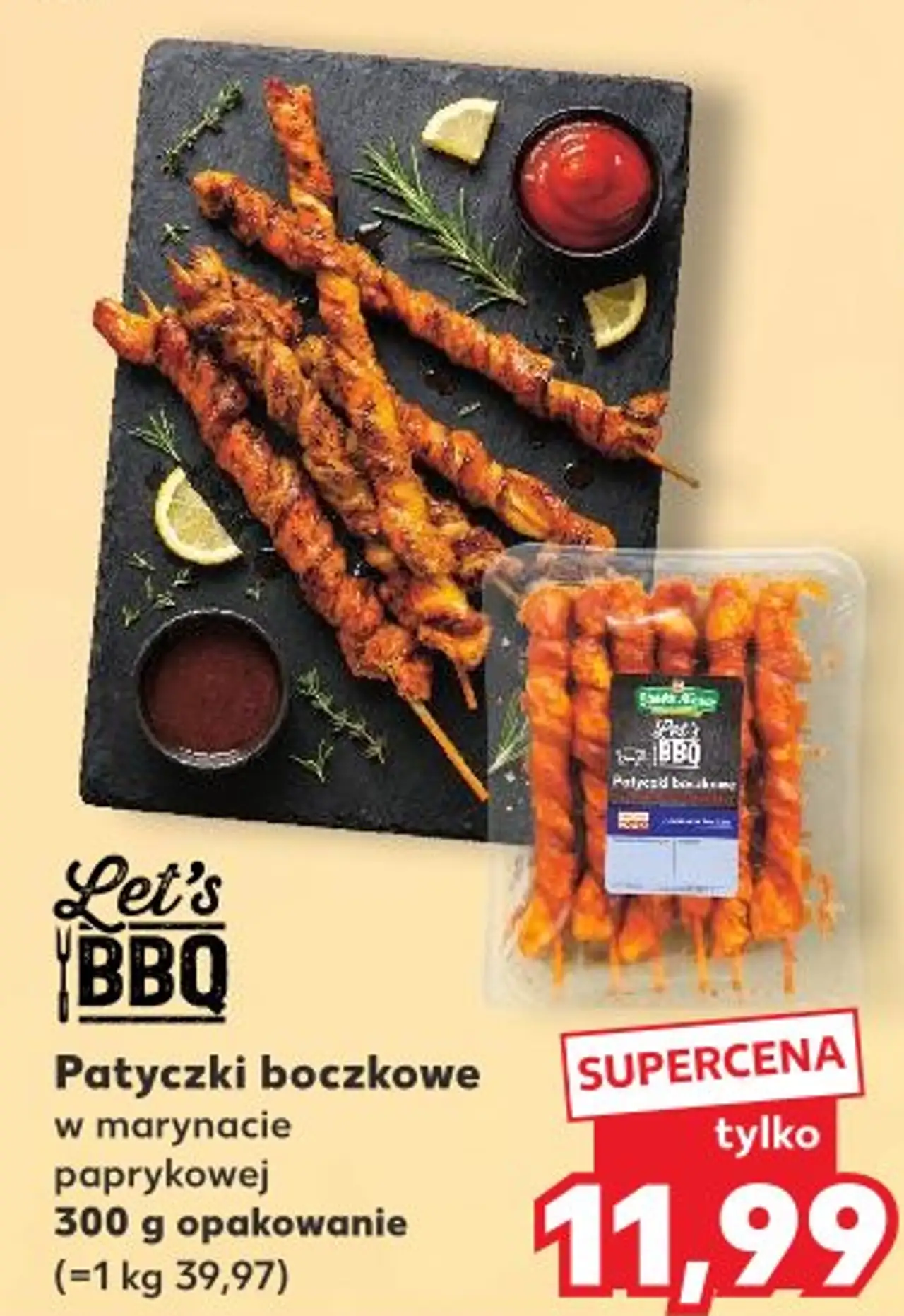 Let's BBQ Patyczki boczkowe w marynacie paprykowej