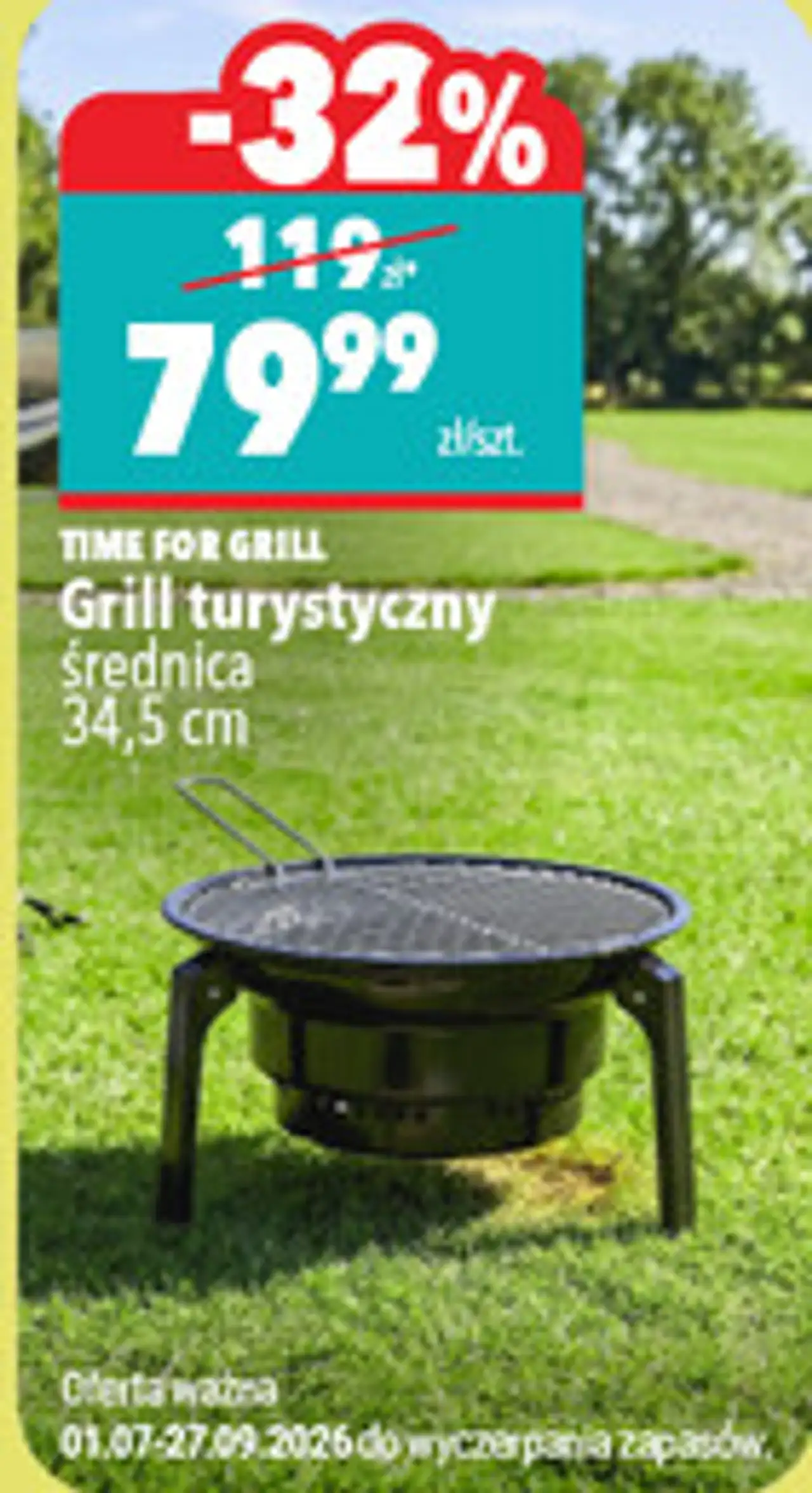 TIME FOR GRILL Grill turystyczny