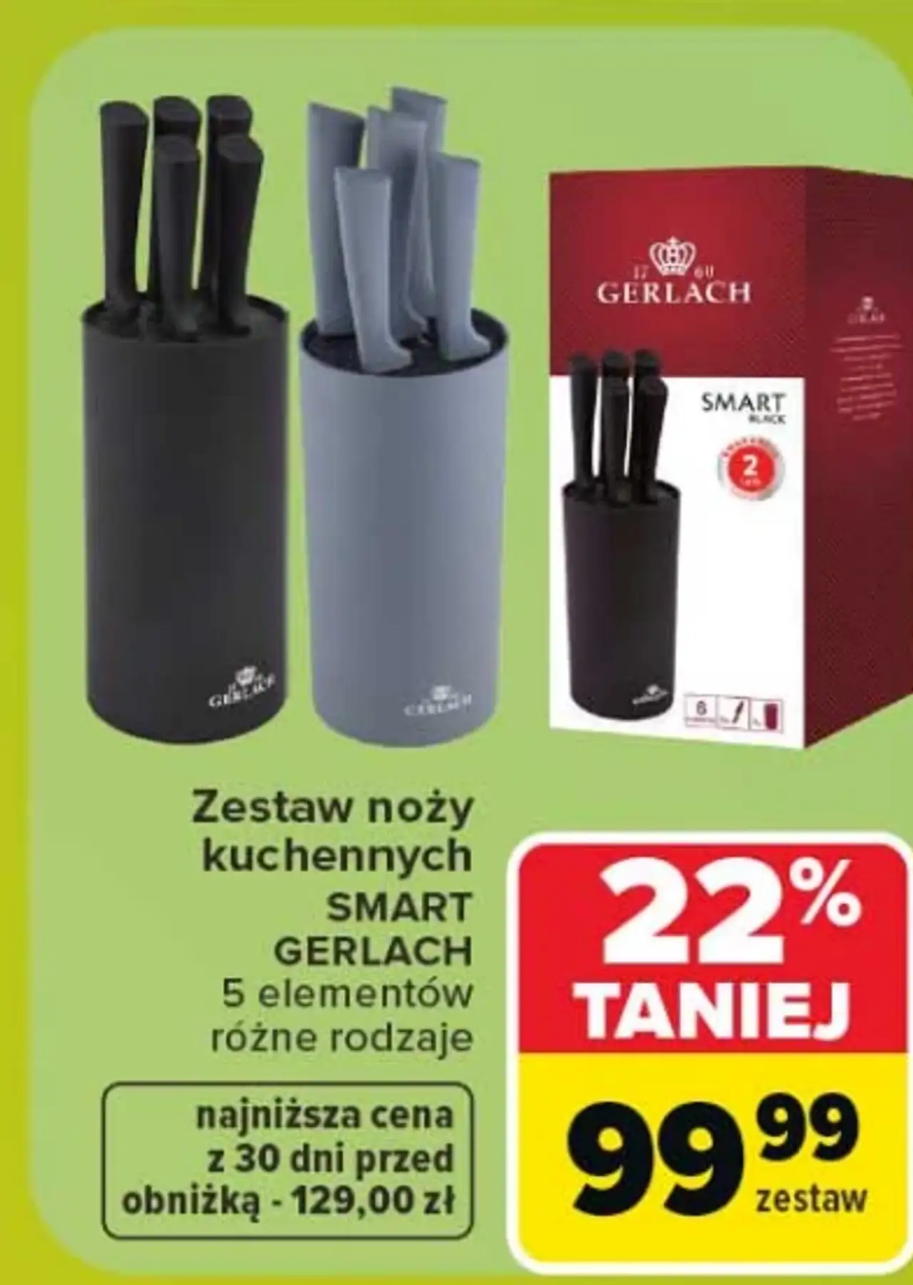 Zestaw noży kuchennych Gerlach Smart