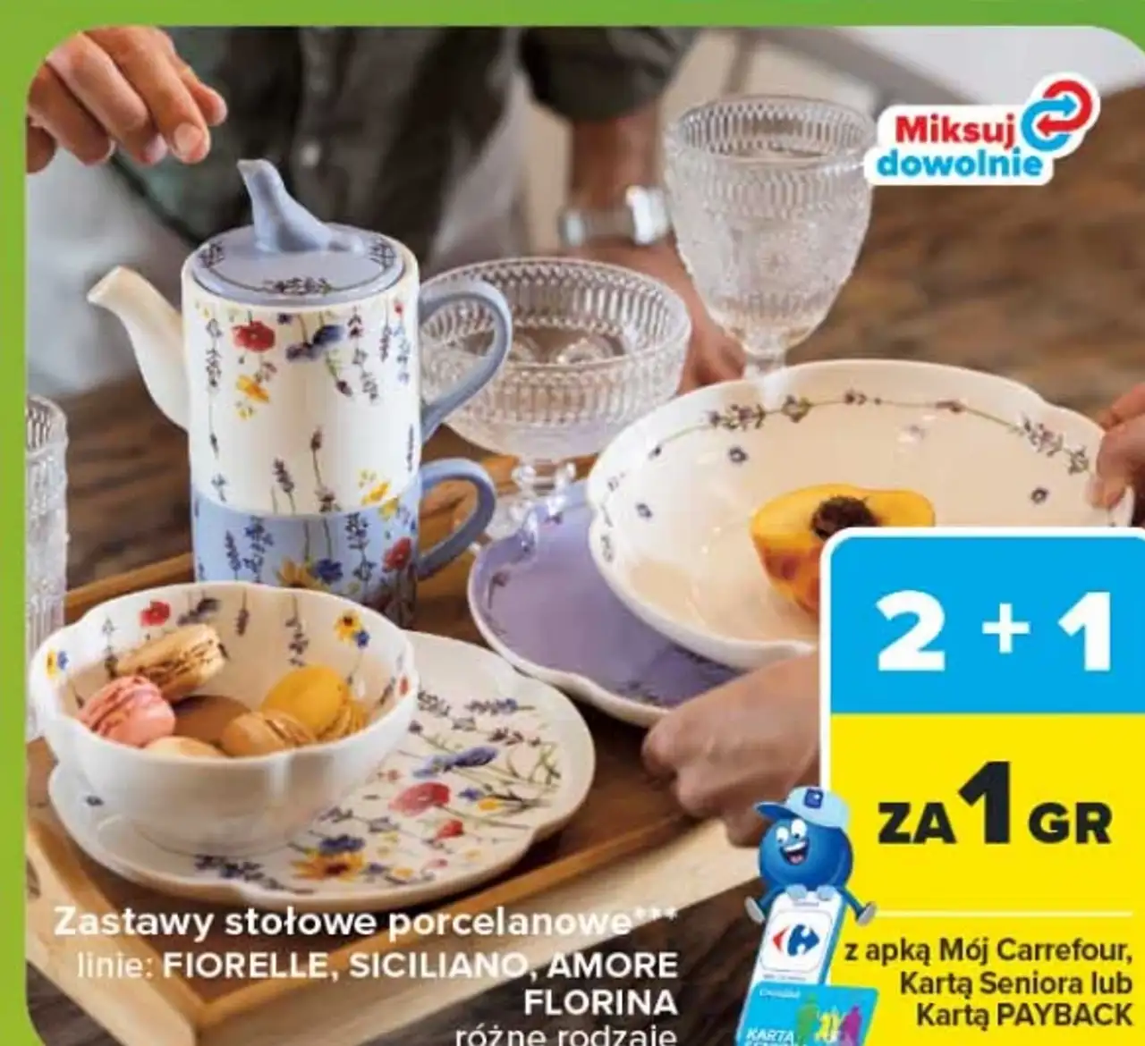 Zestawy stołowe porcelanowe Florina Fiorelle, Siciliano, Amore