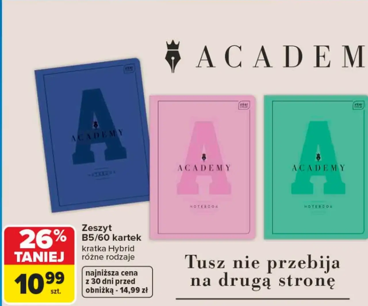 Zeszyt Interdruk Academy B5/60 kartek