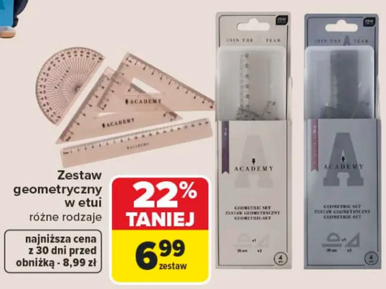 Zestaw geometryczny w etui Interdruk Academy