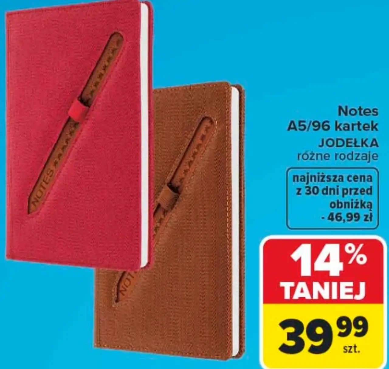 Notes A5/96 kartek JODEŁKA różne rodzaje