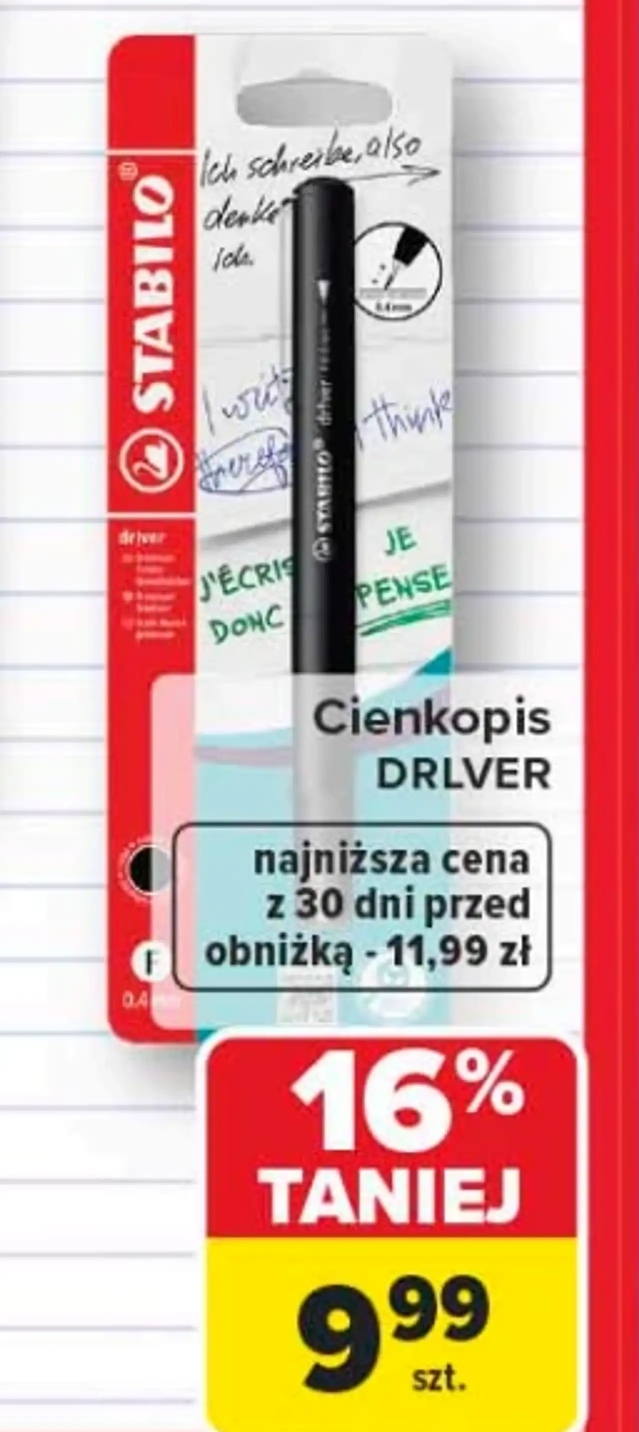Cienkopis Stabilo DRIVER 1 szt.