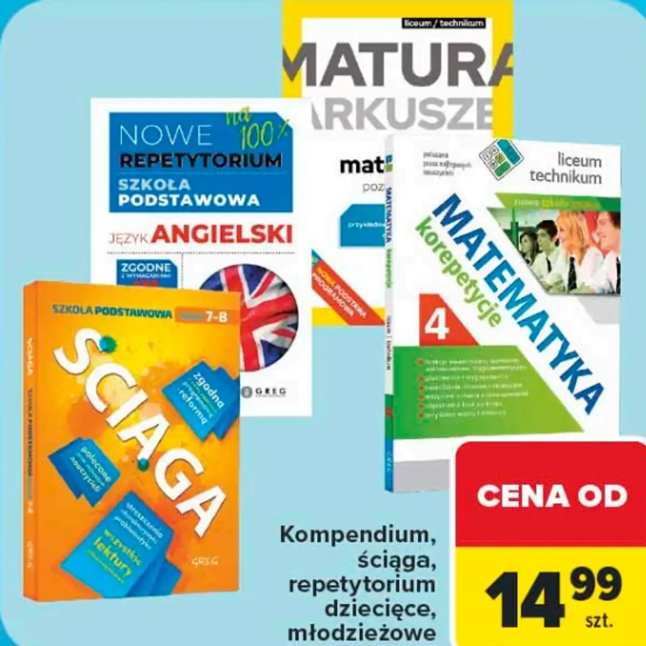 Kompendium, ściąga, repetytorium dziecięce, młodzieżowe