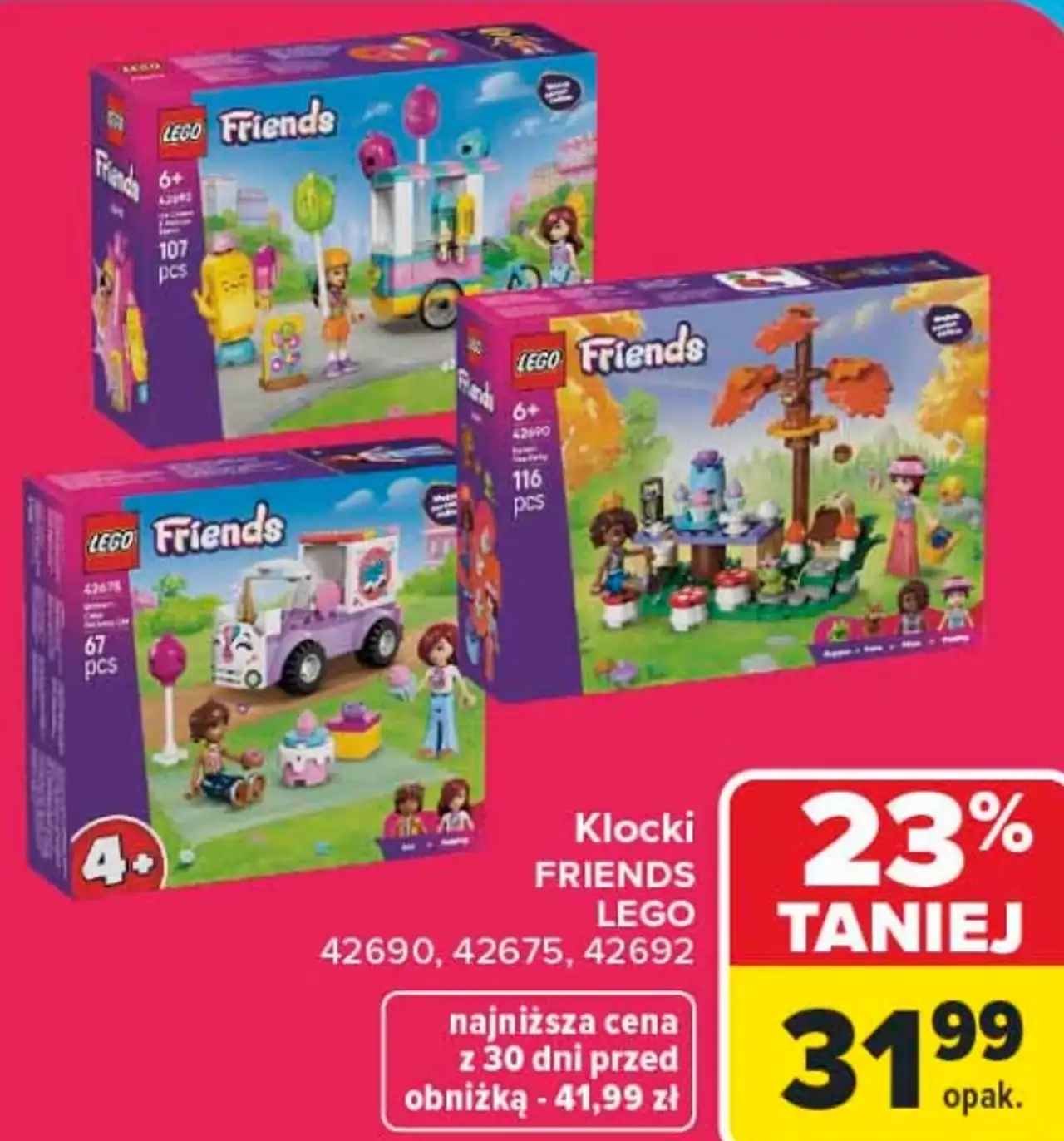 Klocki LEGO Friends (42690, 42675, 42692)