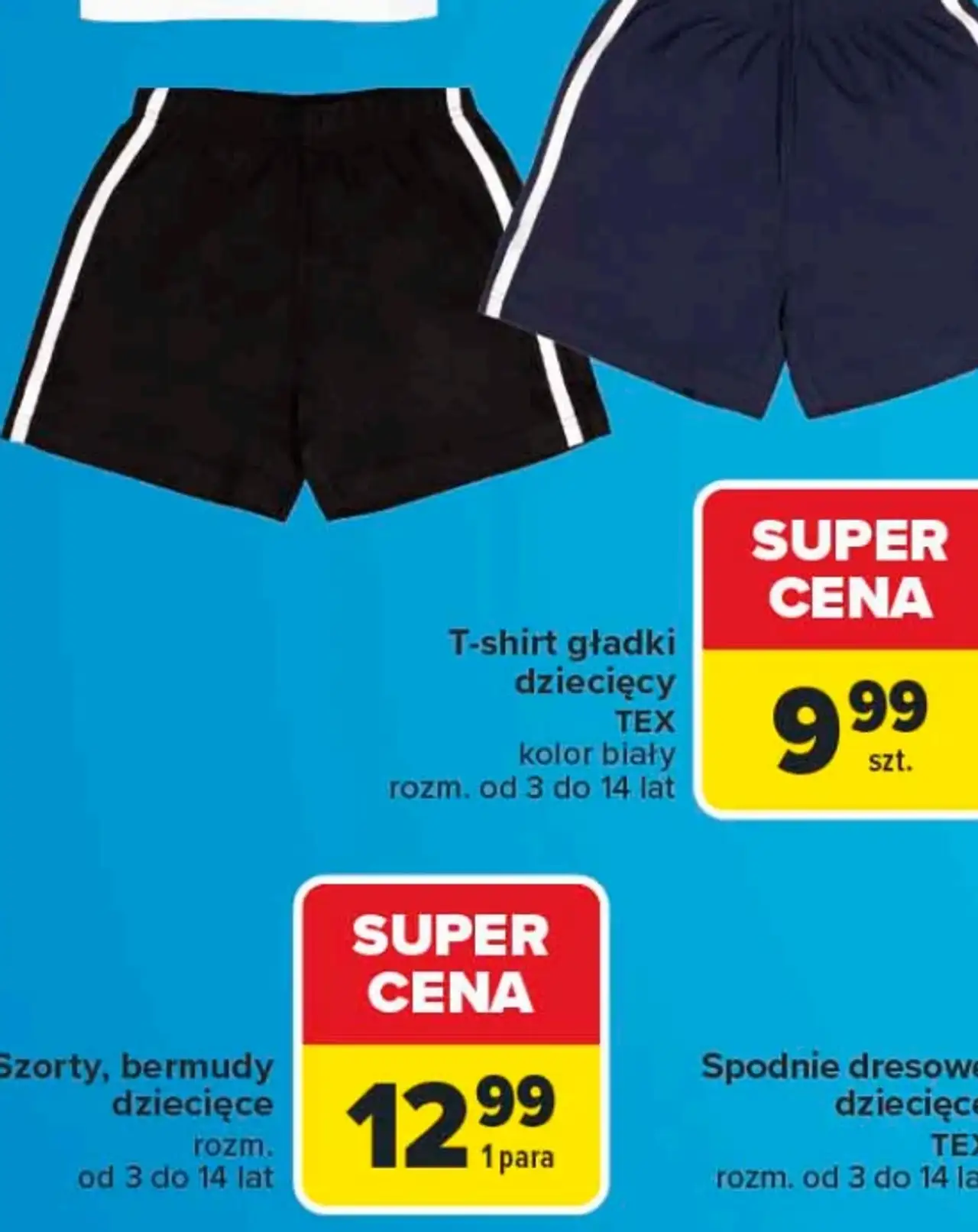 Szorty, bermudy dziecięce TEX