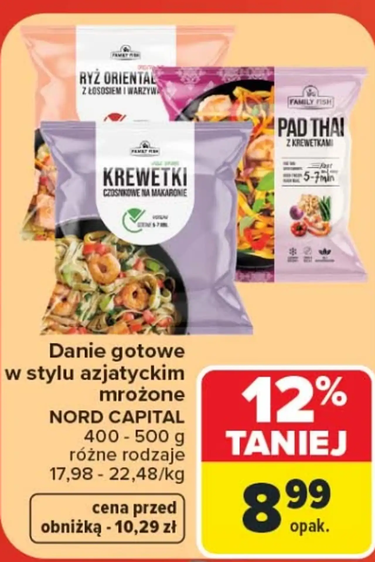 Dania gotowe w stylu azjatyckim mrożone Nord Capital