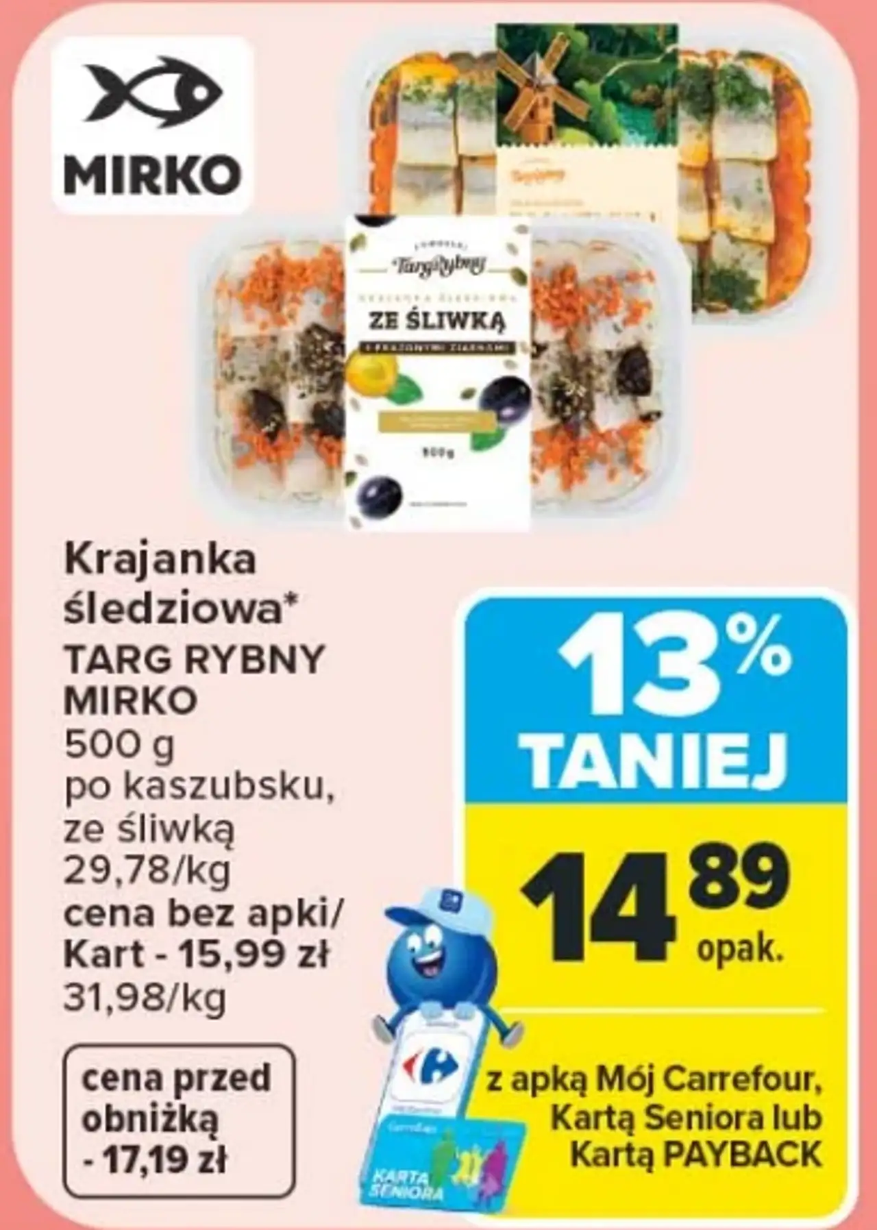 Krajanka śledziowa Targ Rybny Mirko