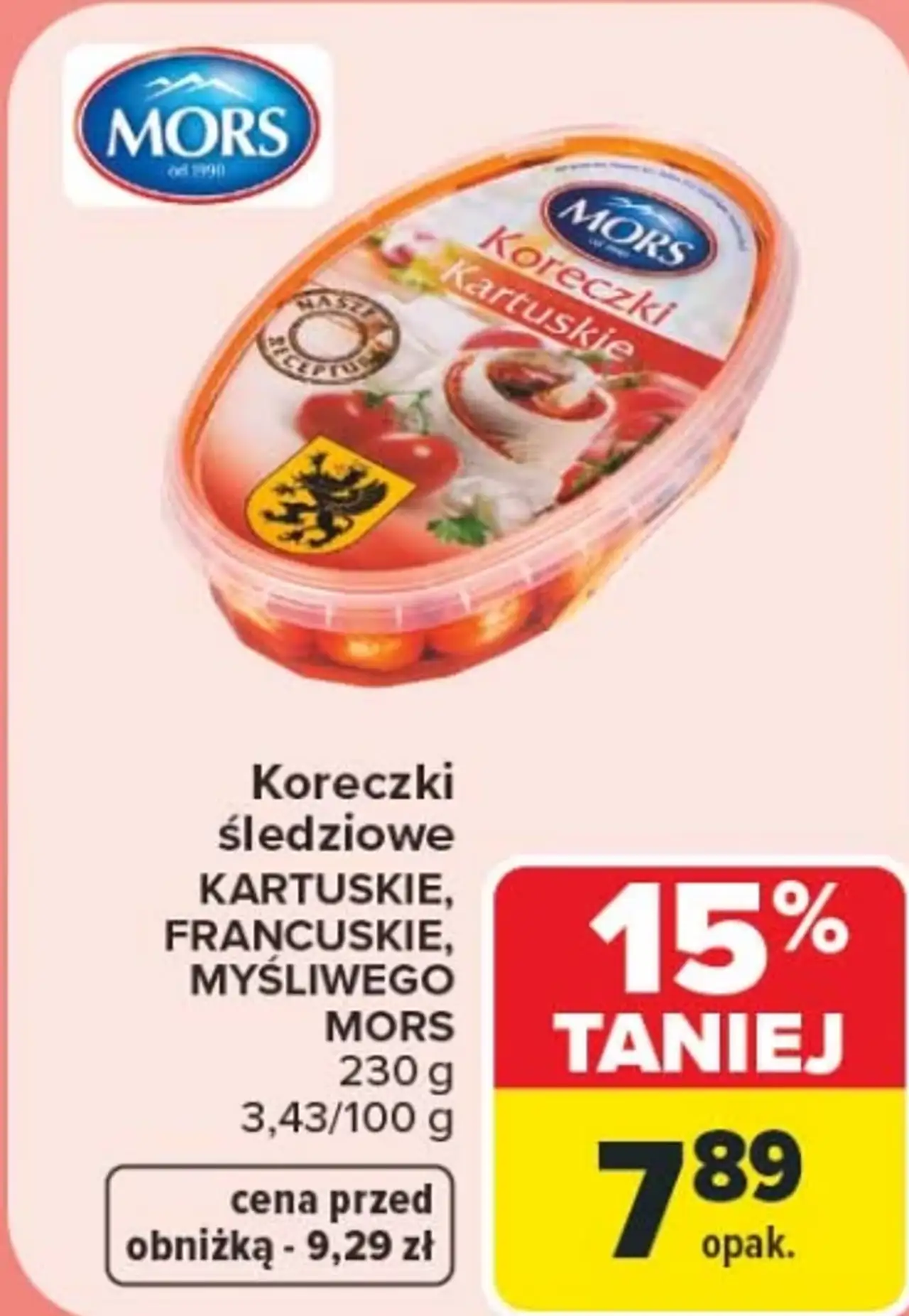 Koreczki śledziowe Kartuskie, Francuskie, Myśliwego Mors