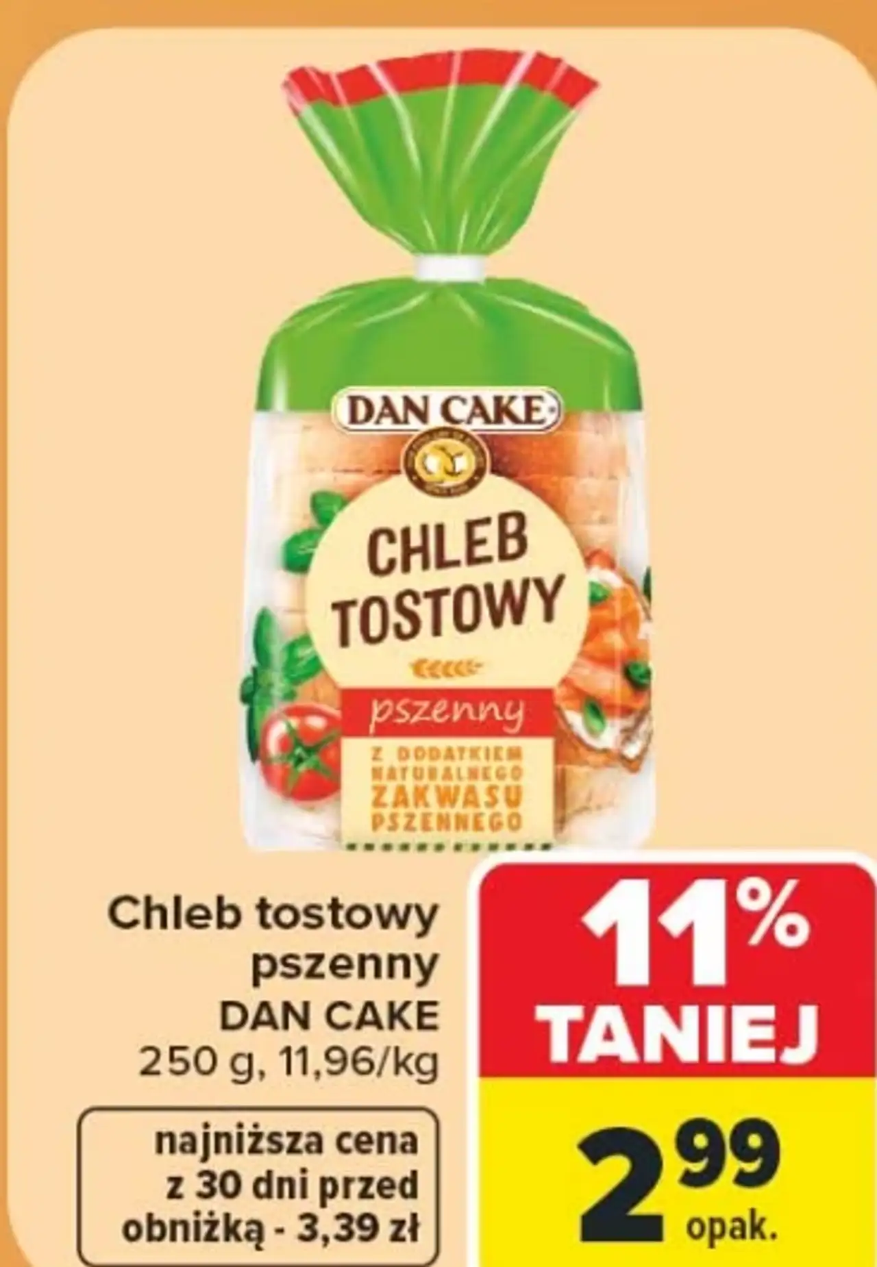 Chleb tostowy pszenny DAN CAKE