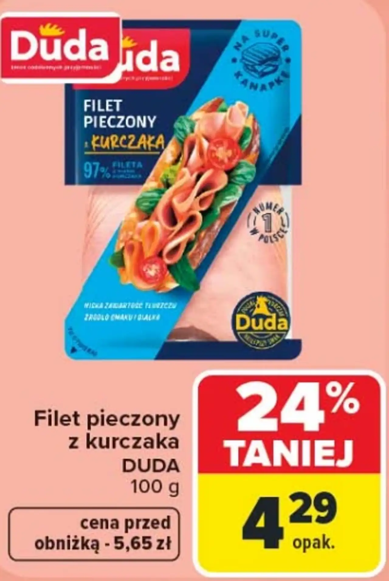 Filet pieczony z kurczaka Duda