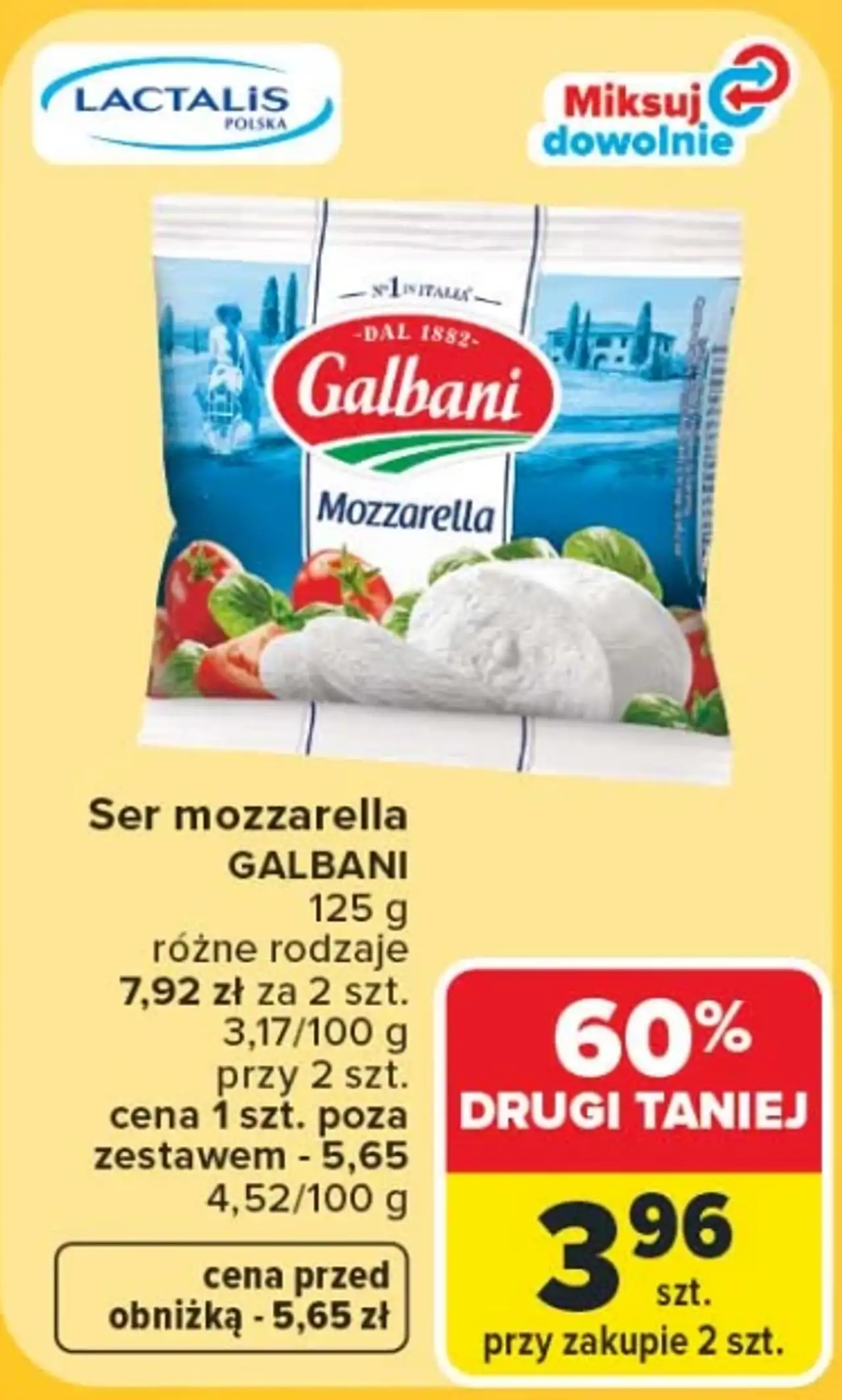 Ser mozzarella Galbani 125 g