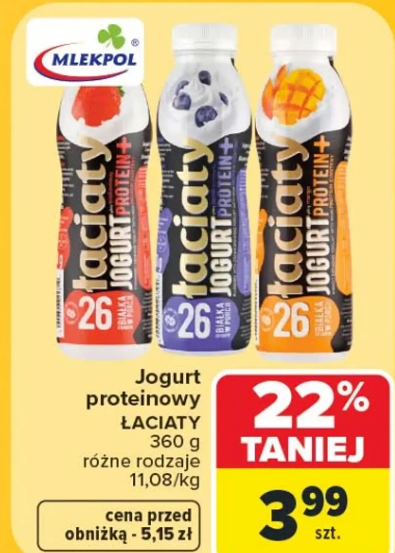 Jogurt proteinowy Łaciaty Mlekpol
