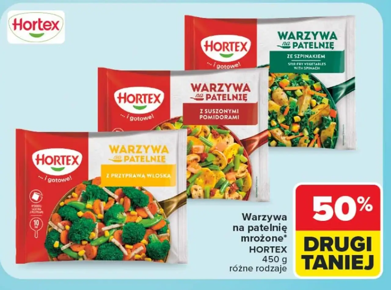 Warzywa na patelnię mrożone Hortex