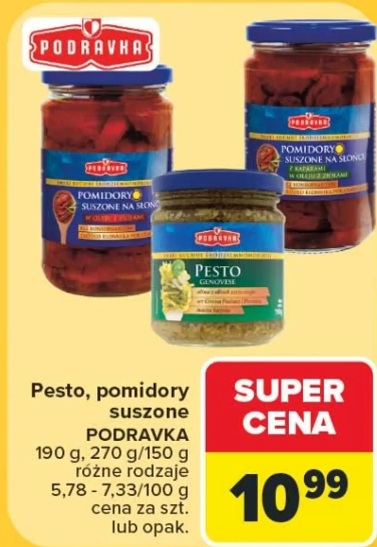 Pesto, pomidory suszone Podravka