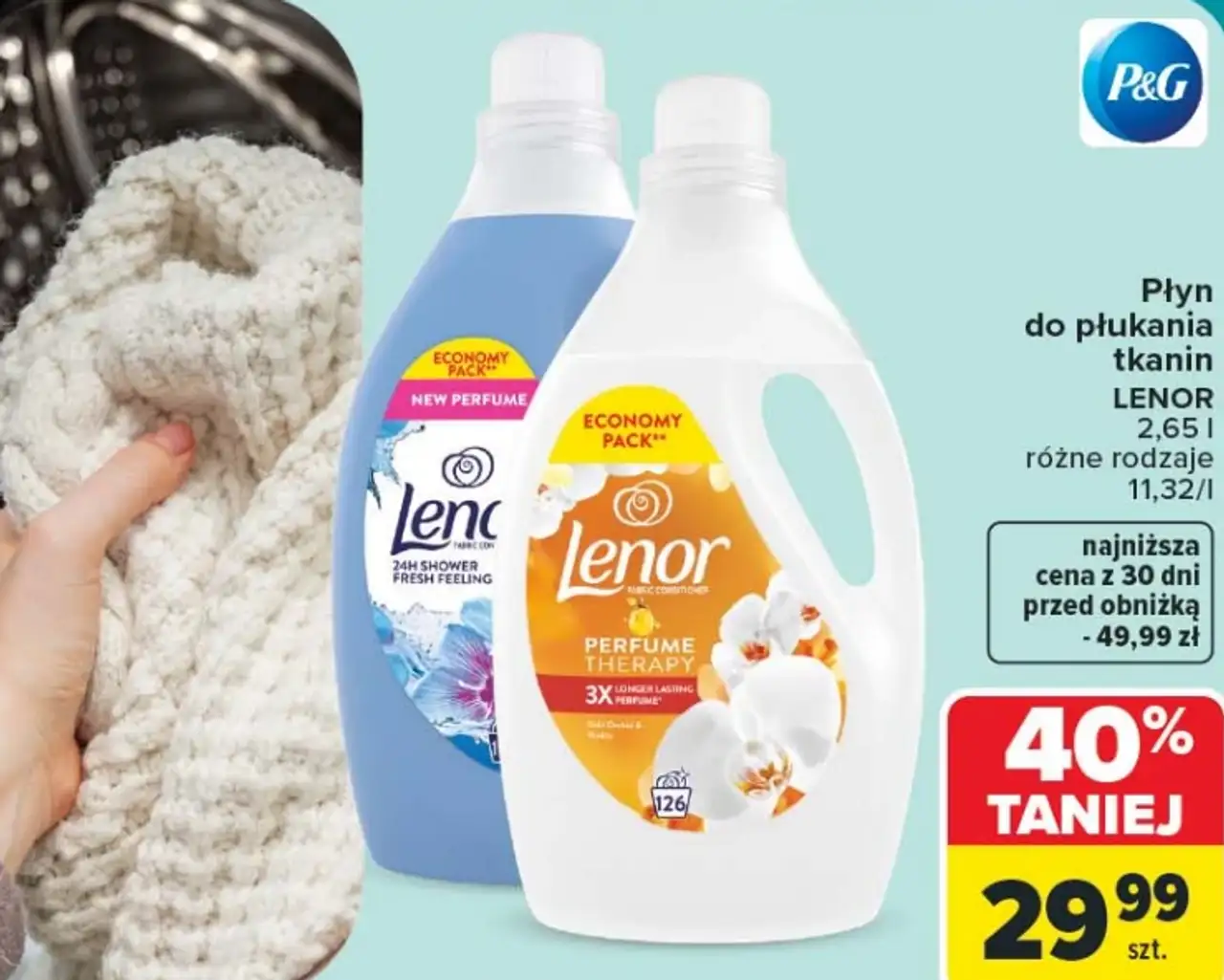 Płyn do płukania tkanin Lenor