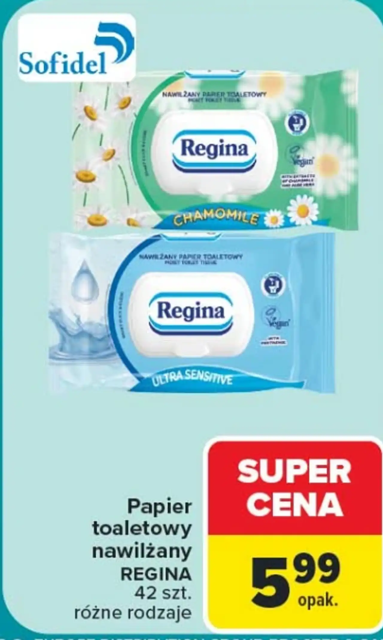 Papier toaletowy nawilżany Regina
