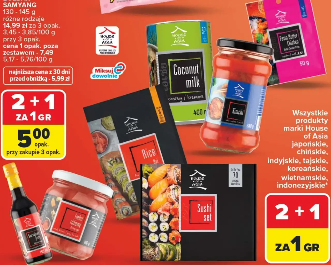 Wszystkie produkty marki House of Asia japońskie, chińskie, indyjskie, tajskie, koreańskie, wietnamskie, indonezyjskie