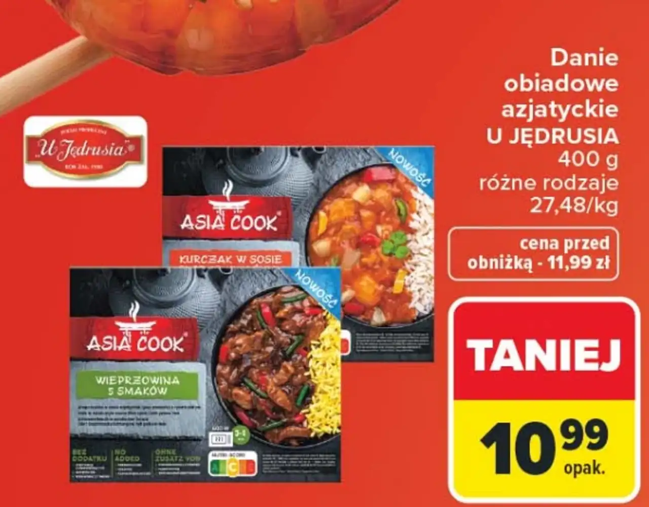 Danie obiadowe azjatyckie U Jędrusia