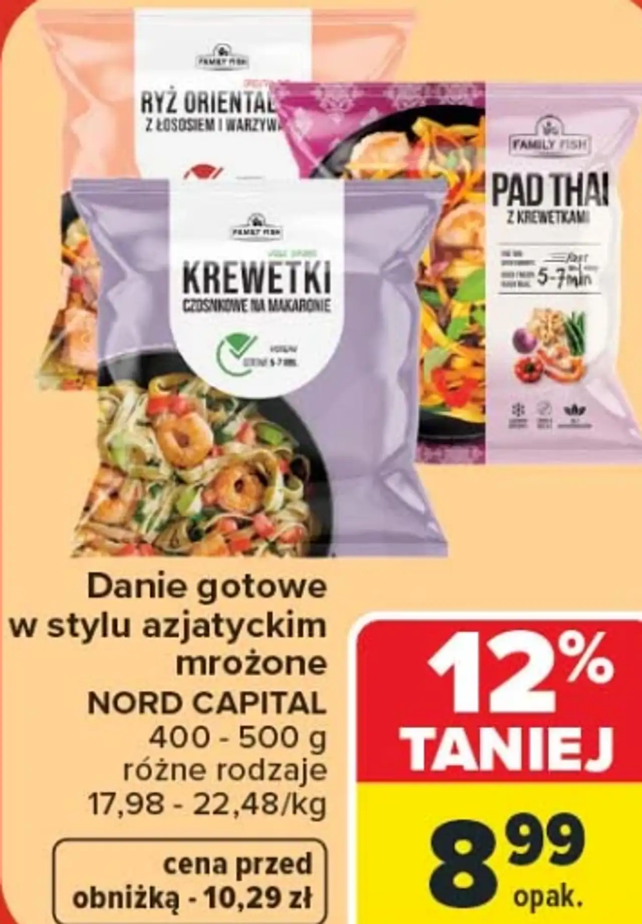 Danie gotowe w stylu azjatyckim mrożone NORD CAPITAL