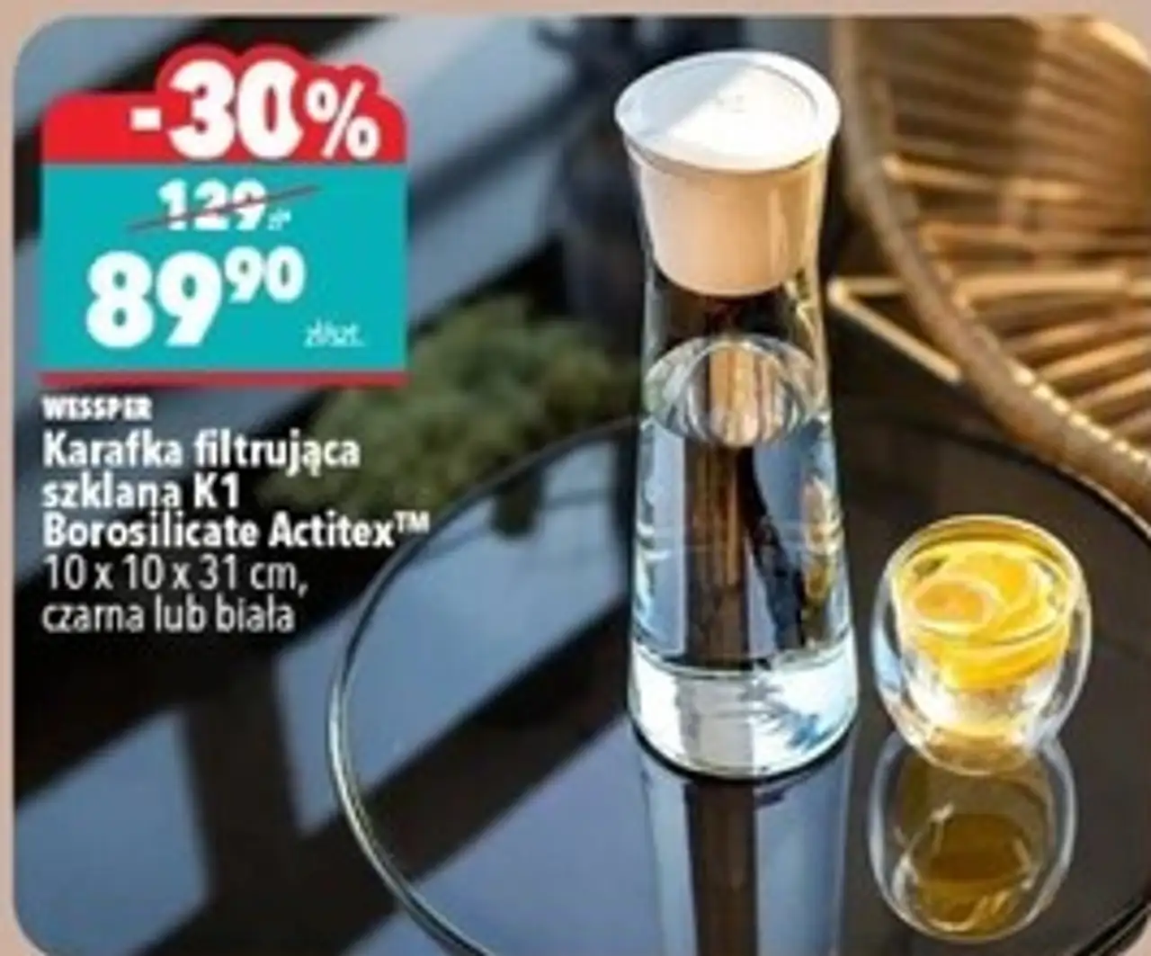 Wessper Karafka filtrująca szklana K1 Borosilicate Actitex™