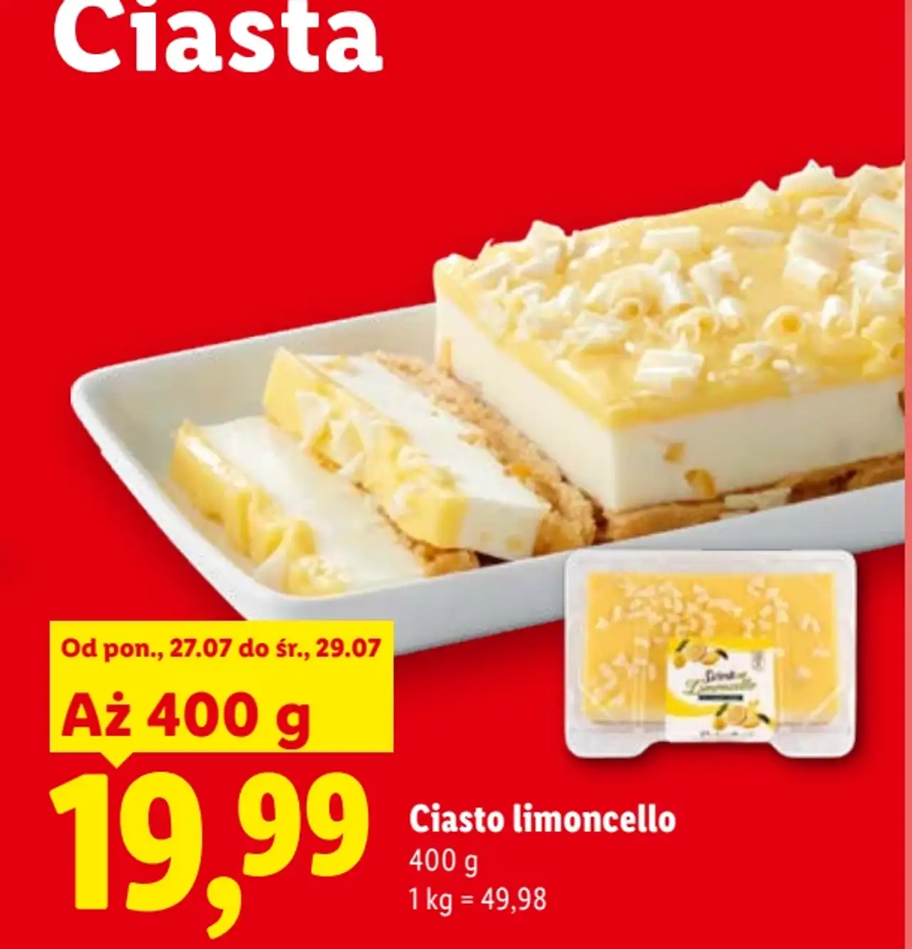 Ciasto limoncello