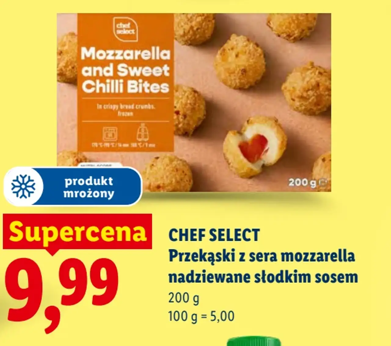 Chef Select Przekąski z sera mozzarella nadziewane słodkim sosem