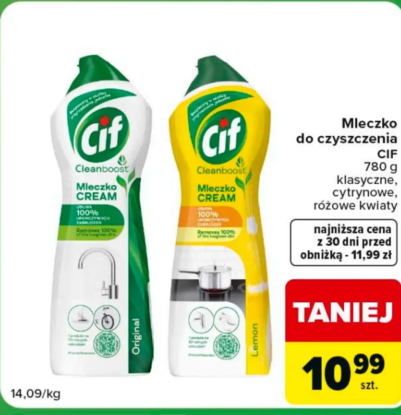 Mleczko do czyszczenia Cif Cleanboost Cream