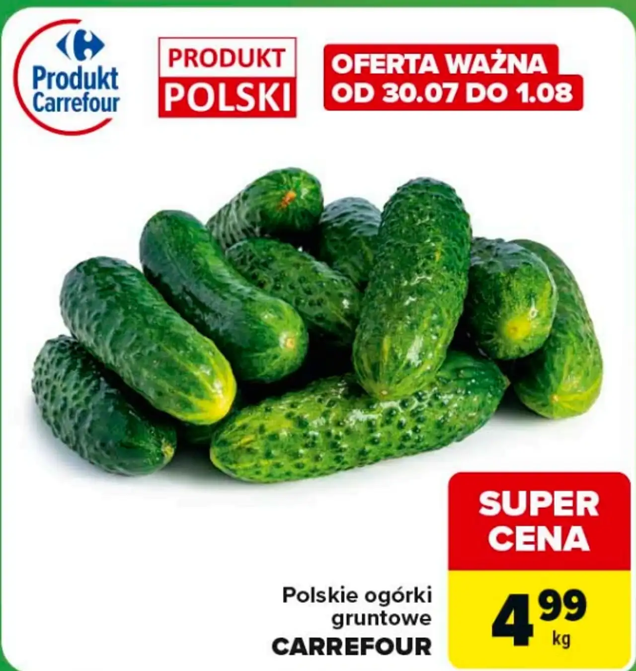 Polskie ogórki gruntowe CARREFOUR
