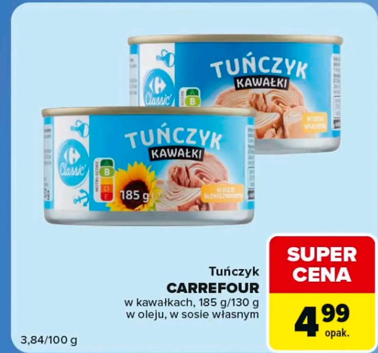 Tuńczyk Carrefour w kawałkach