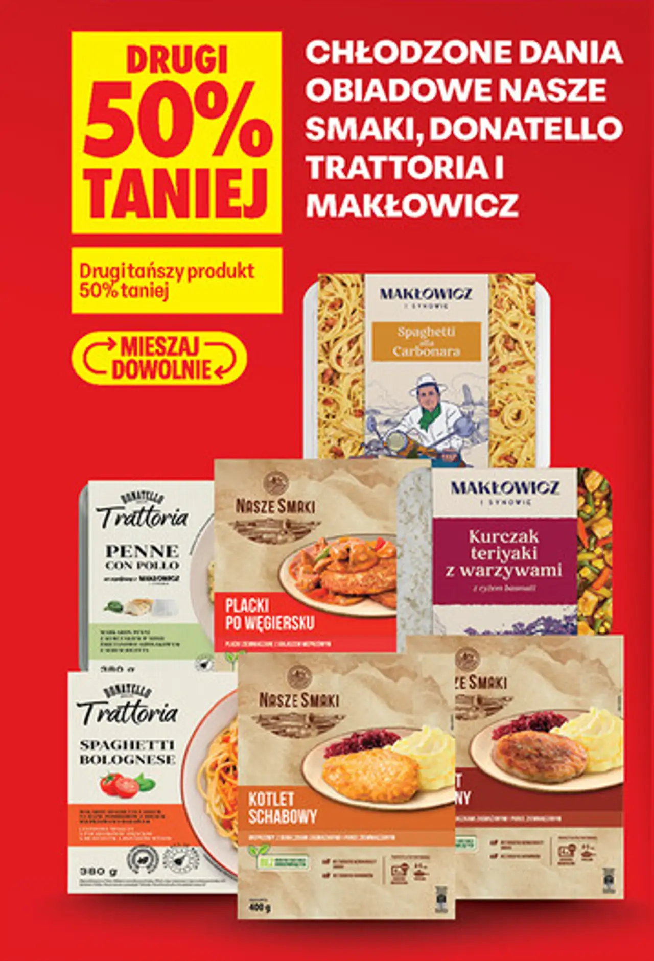 Chłodzone dania obiadowe Nasze Smaki, Donatello Trattoria i Makłowicz