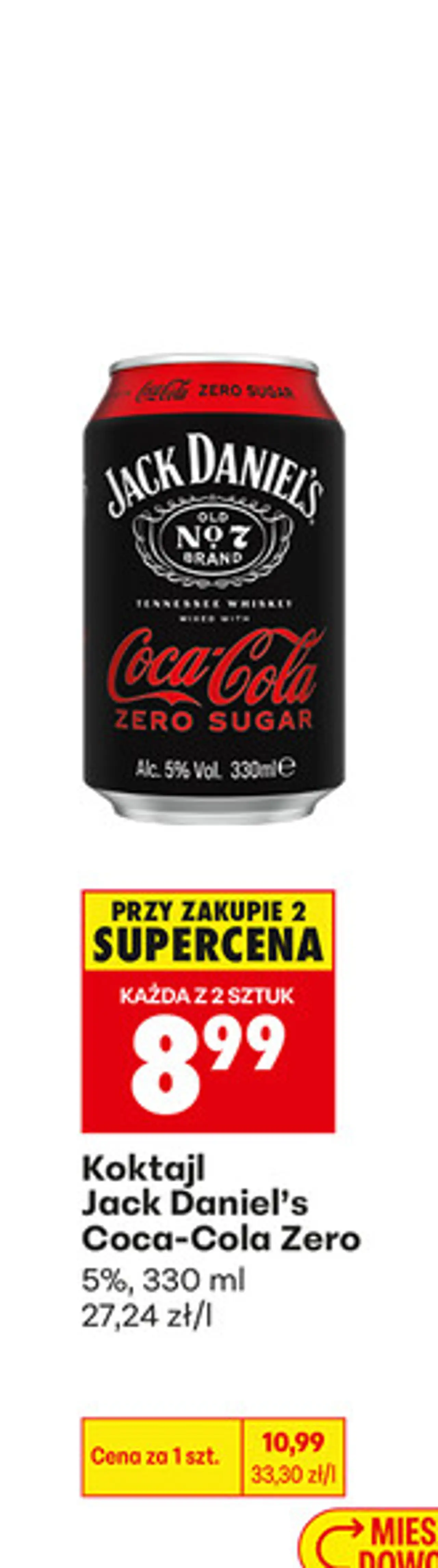 Koktajl Jack Daniel's Coca-Cola Zero