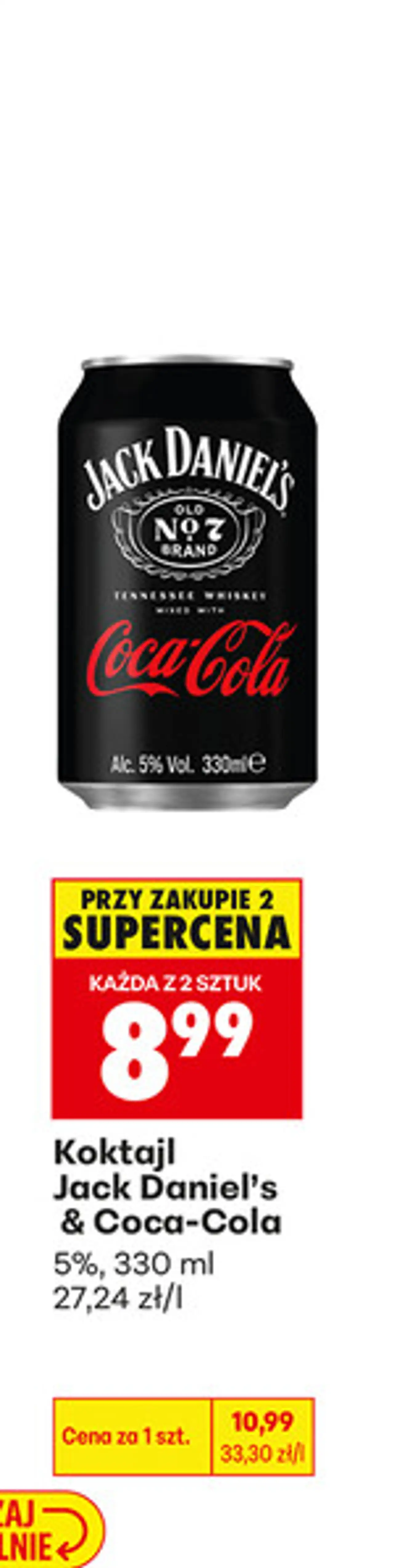 Koktajl Jack Daniel's & Coca-Cola