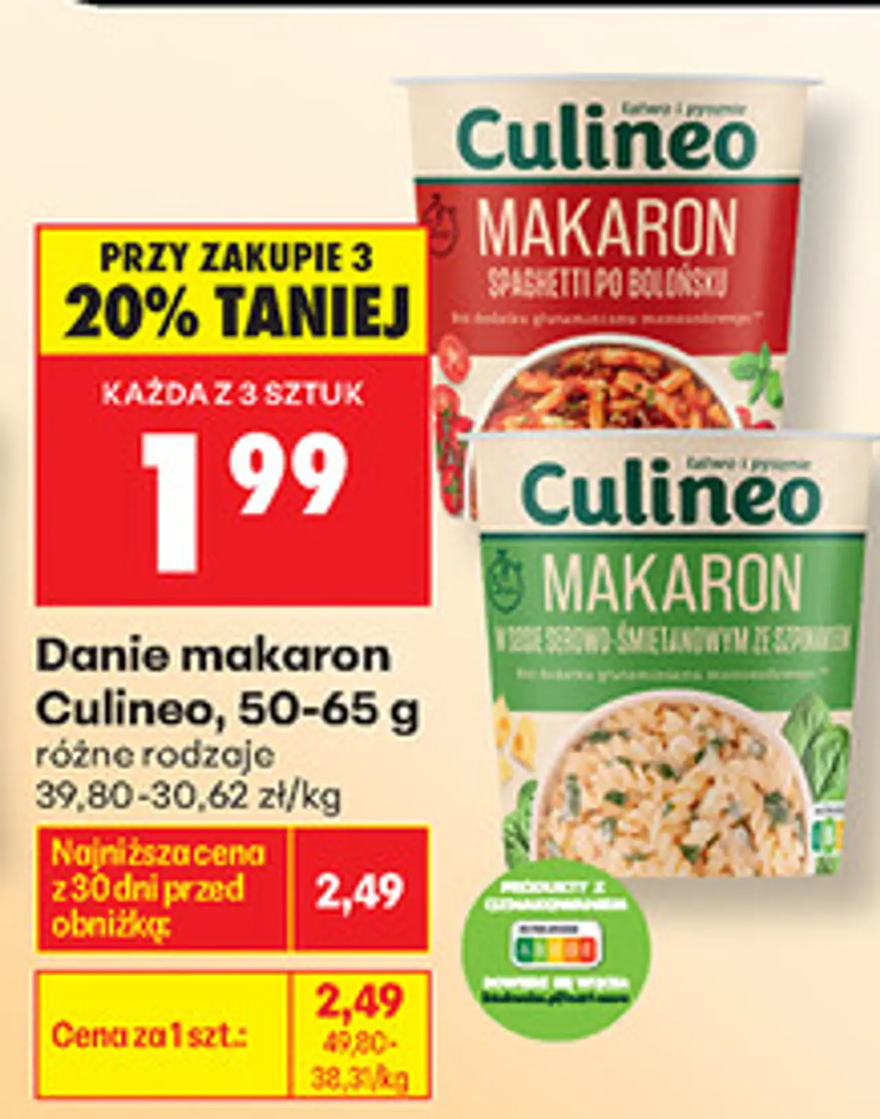 Danie makaron Culineo