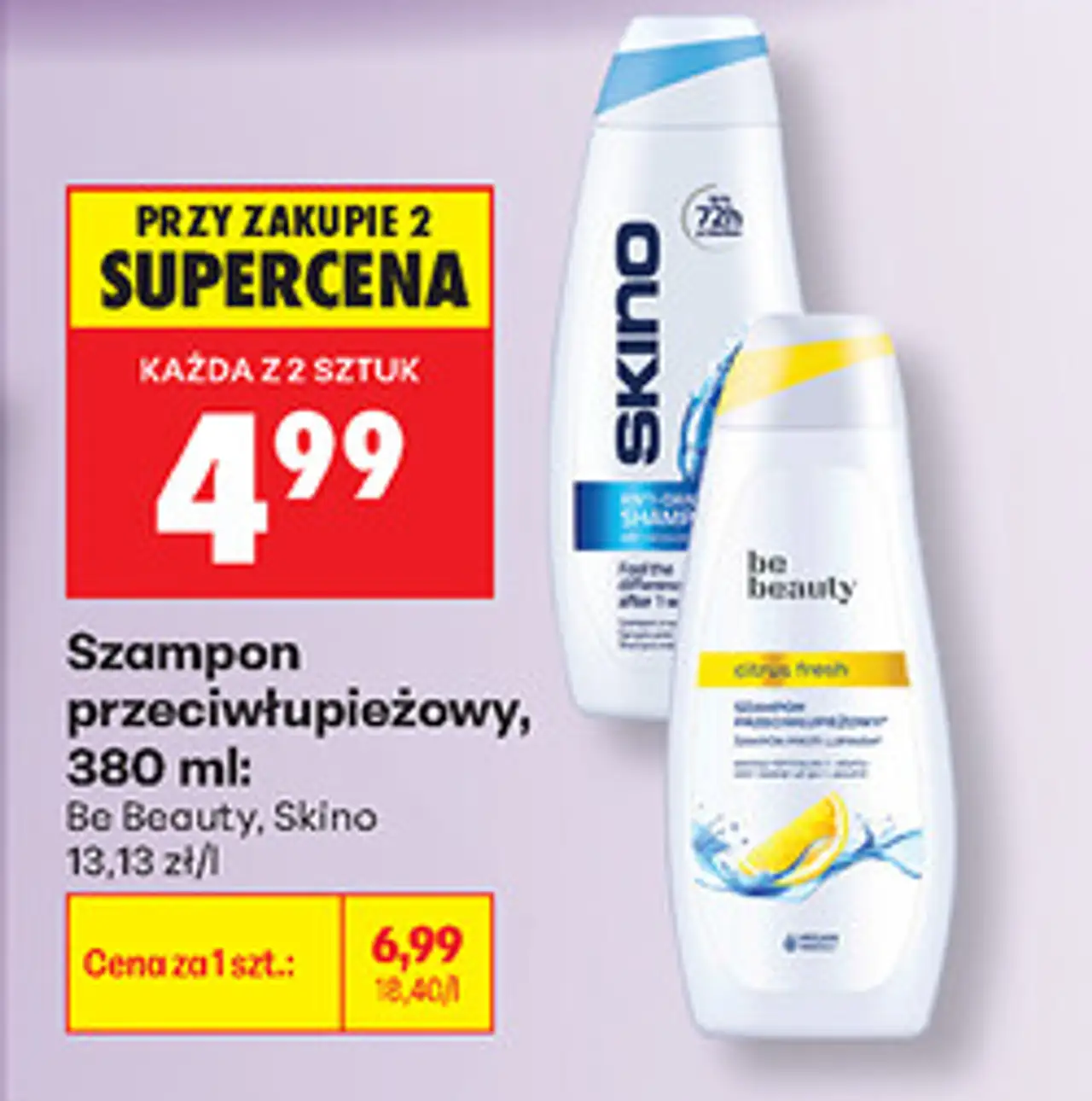 Szampon przeciwłupieżowy Be Beauty, Skino