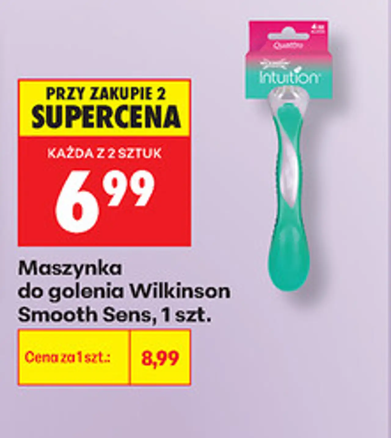 Maszynka do golenia Wilkinson Intuition Smooth Sens, 1 szt.