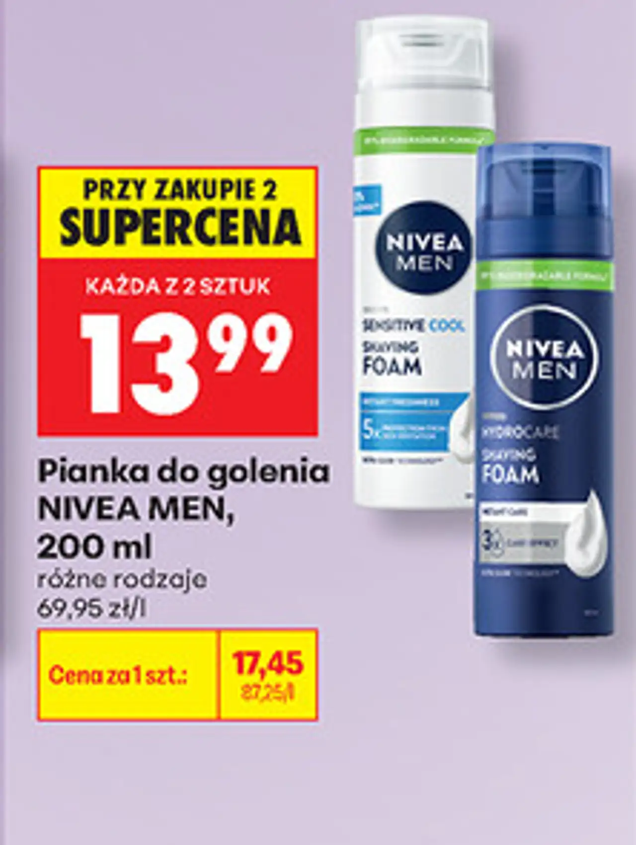 Pianka do golenia NIVEA MEN, 200 ml