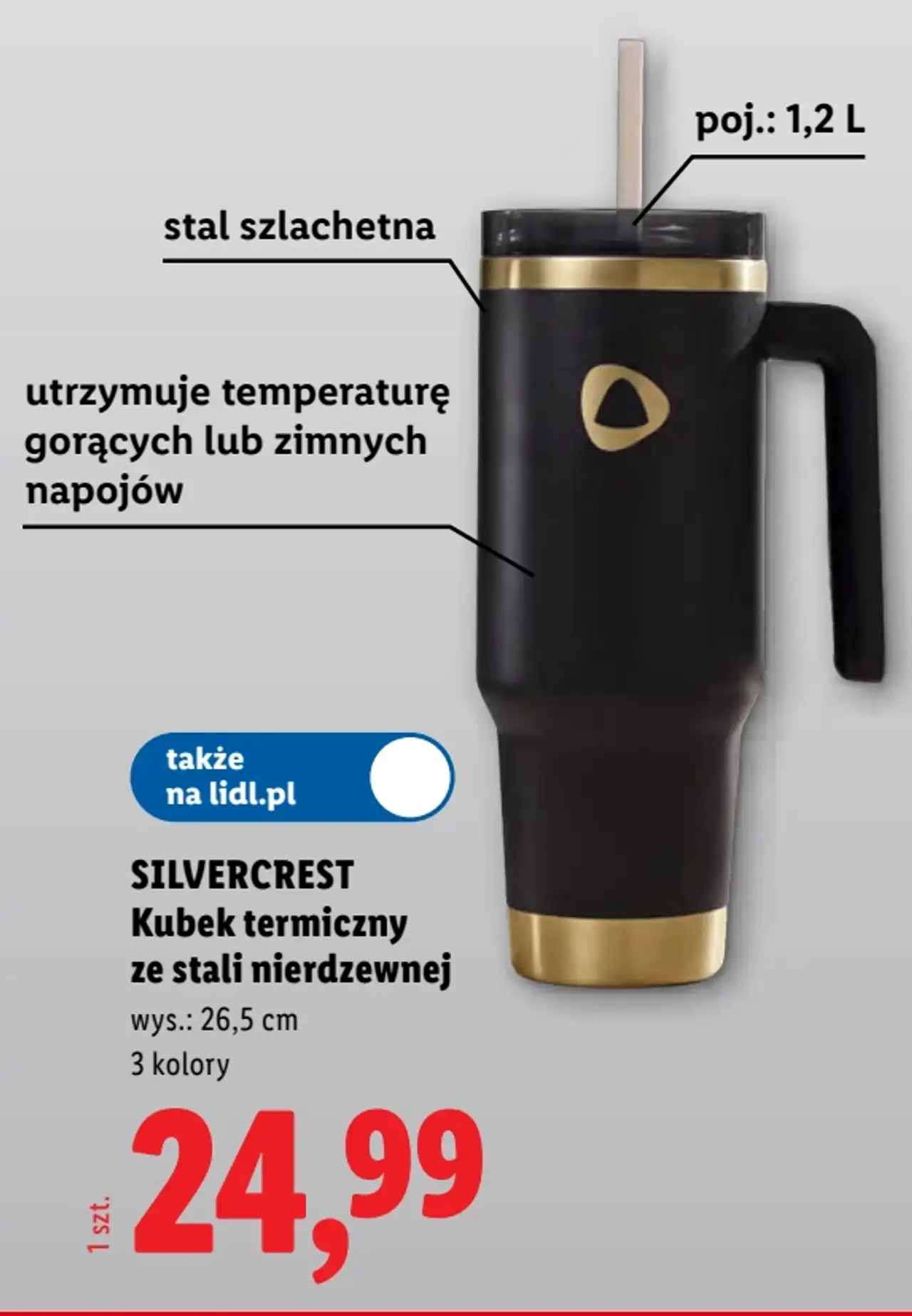 Silvercrest Kubek termiczny ze stali nierdzewnej