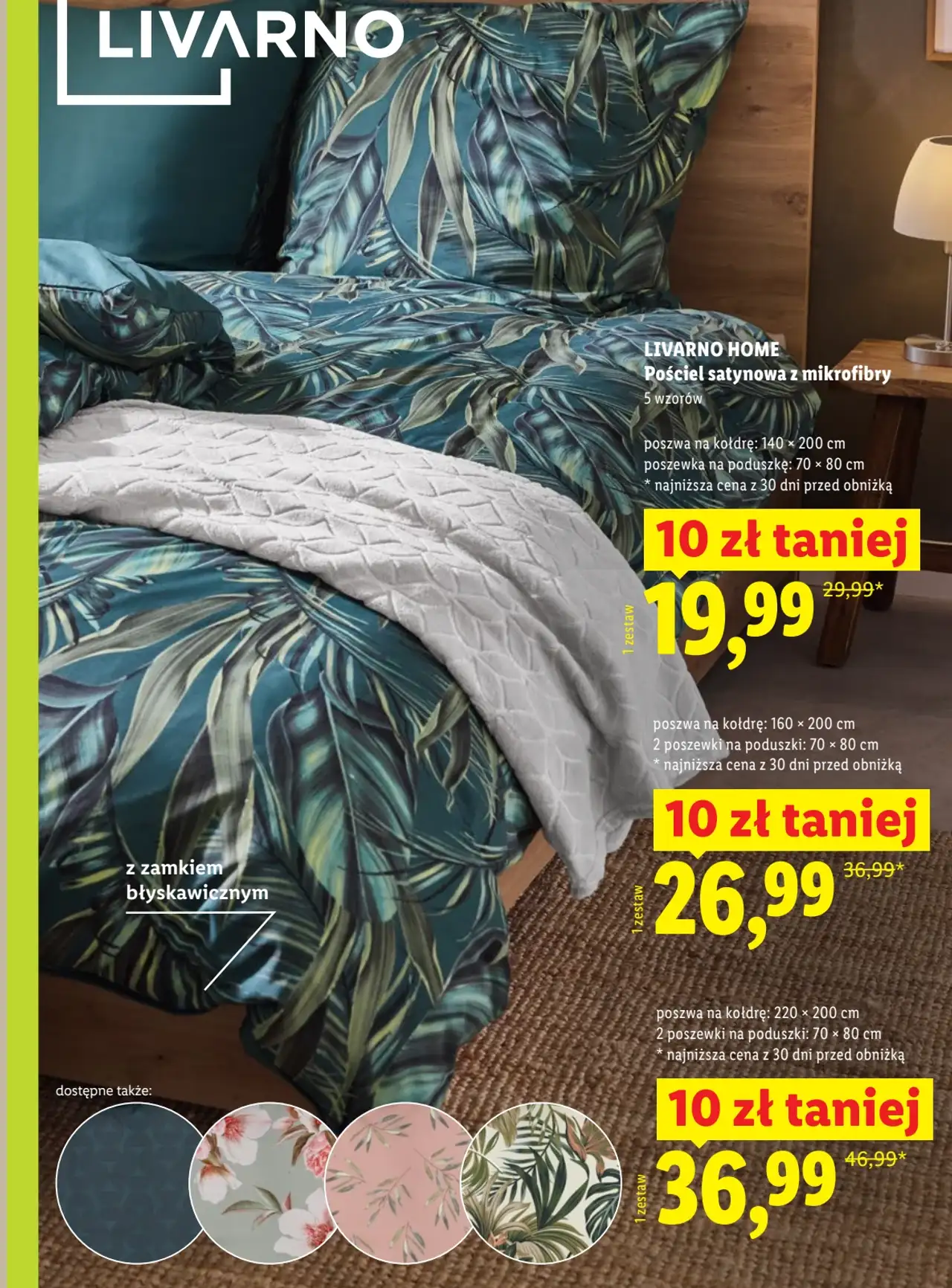 LIVARNO HOME Pościel satynowa z mikrofibry