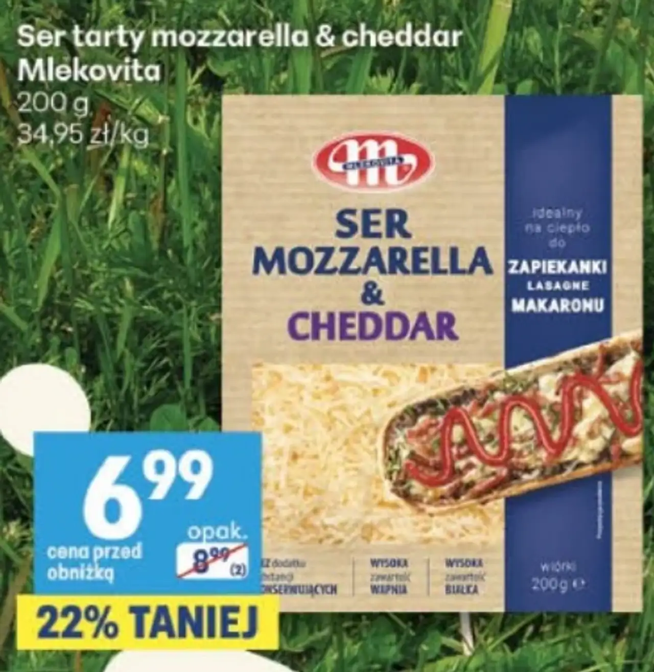 Ser tarty mozzarella & cheddar Mlekovita