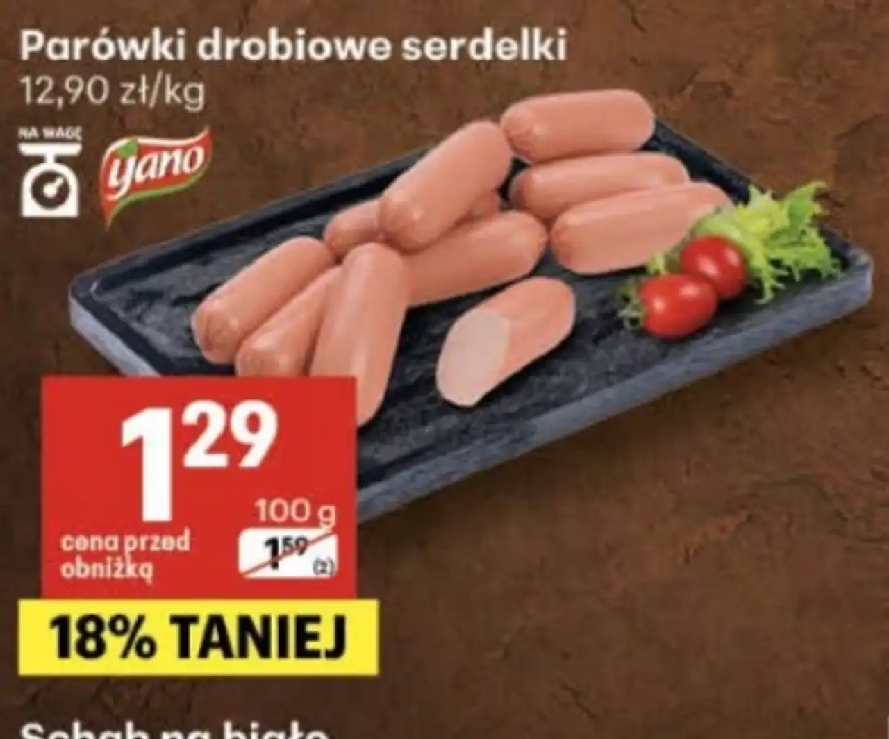 Parówki drobiowe serdelki Yano