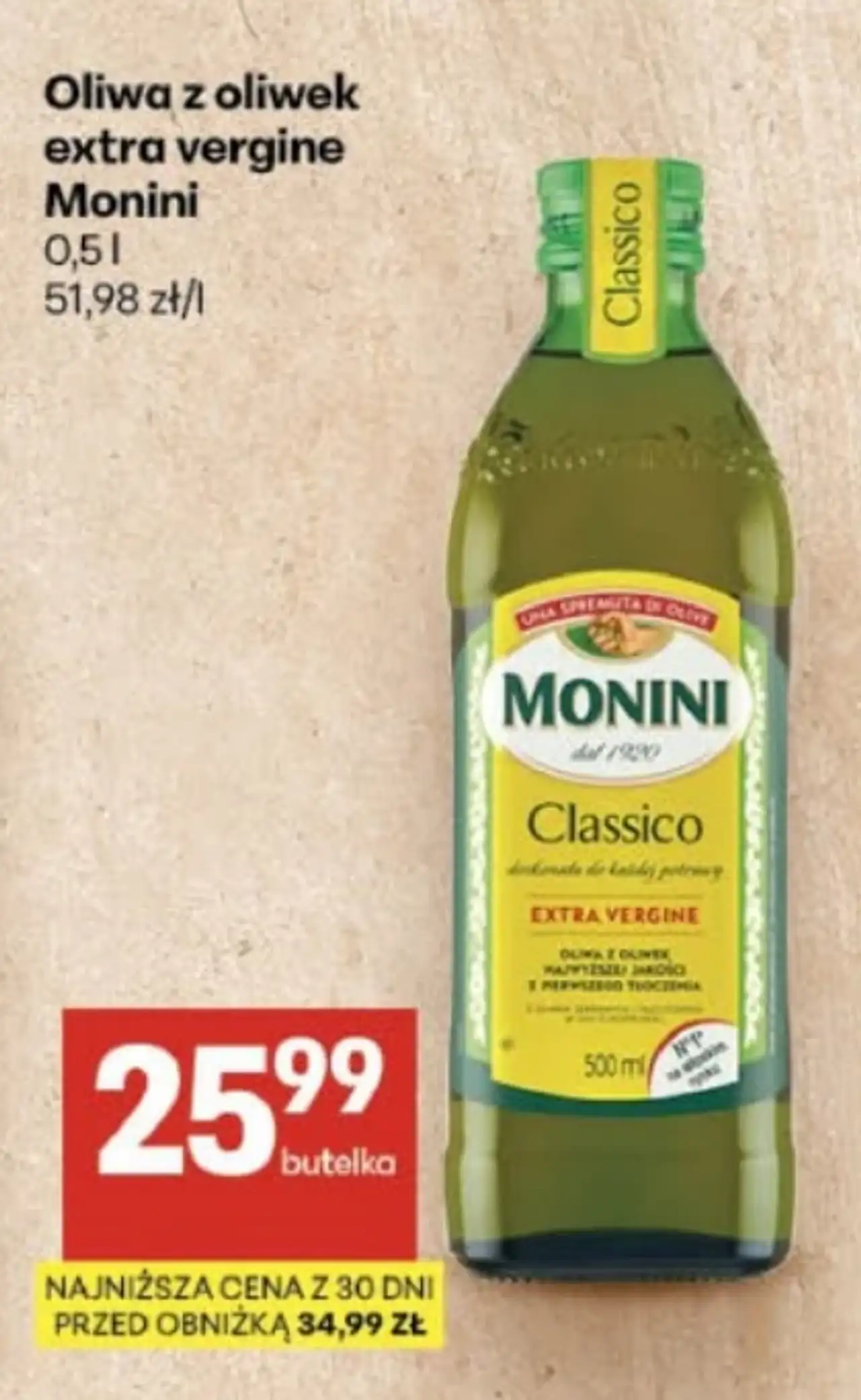 Oliwa z oliwek extra vergine Monini Classico