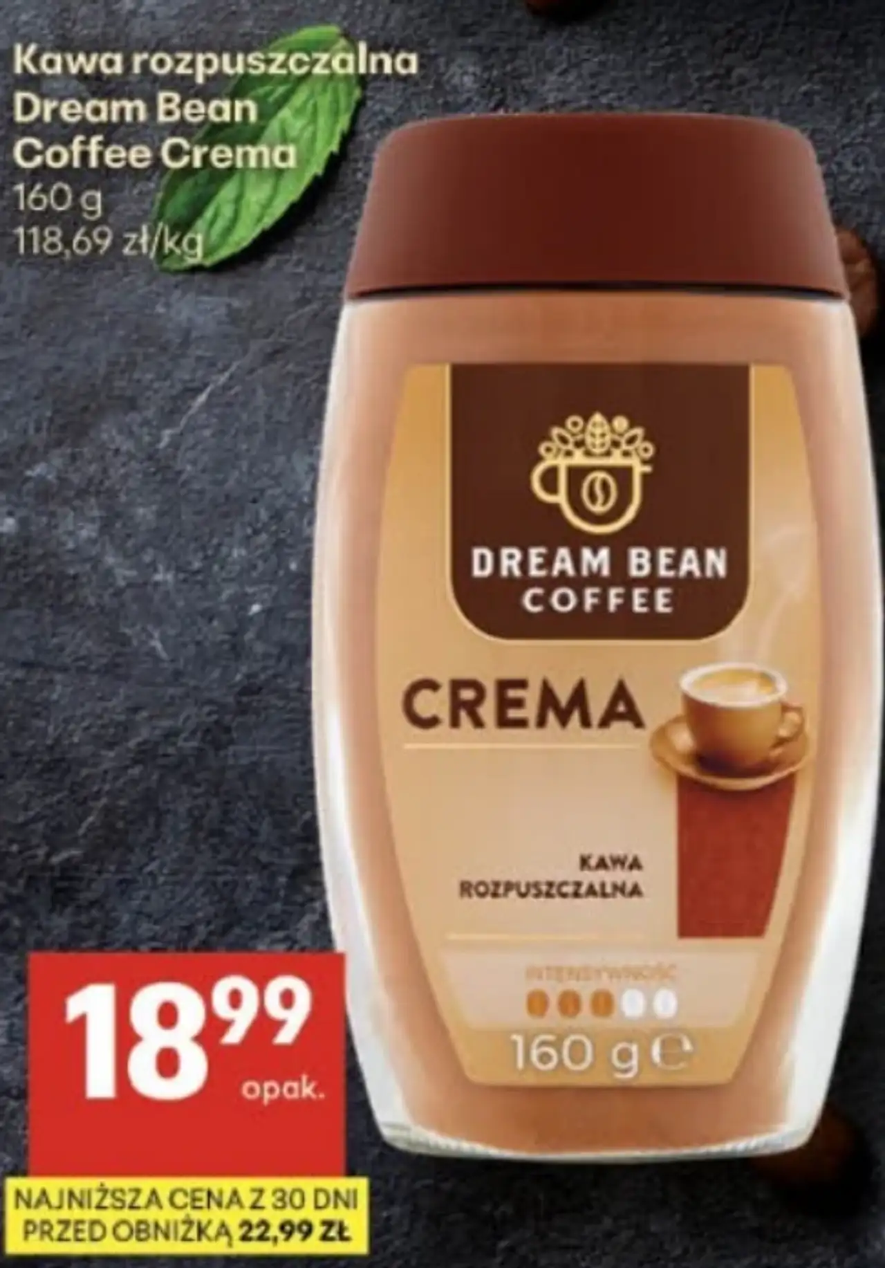 Kawa rozpuszczalna Dream Bean Coffee Crema