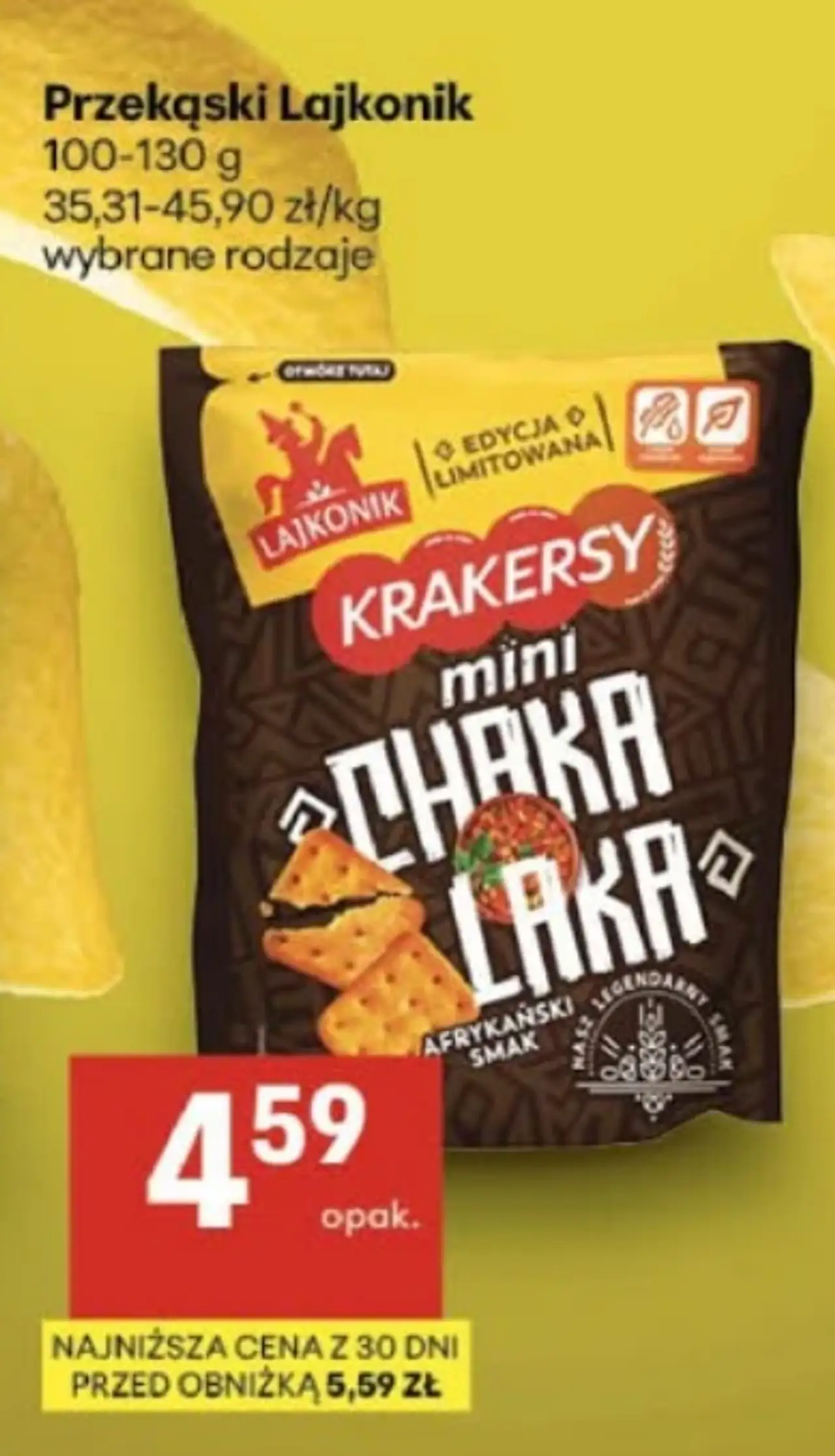 Przekąski Lajkonik Krakersy Mini Chaka Laka