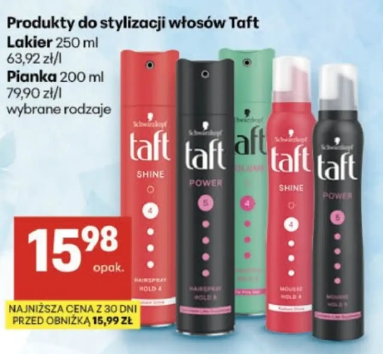 Produkty do stylizacji włosów Taft